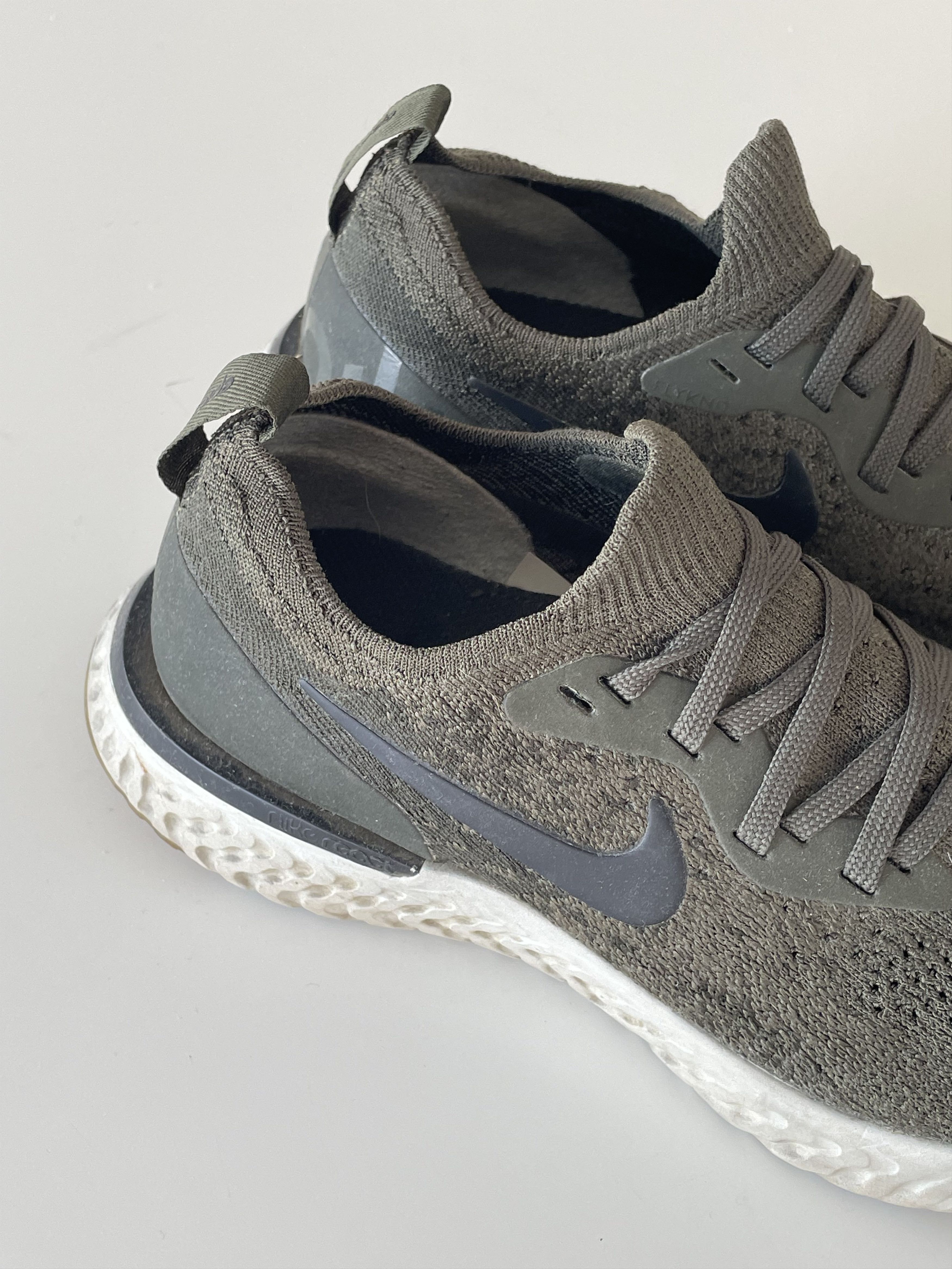 Nike Nike Epic React Flyknit Olive Womens 2018 Grailed