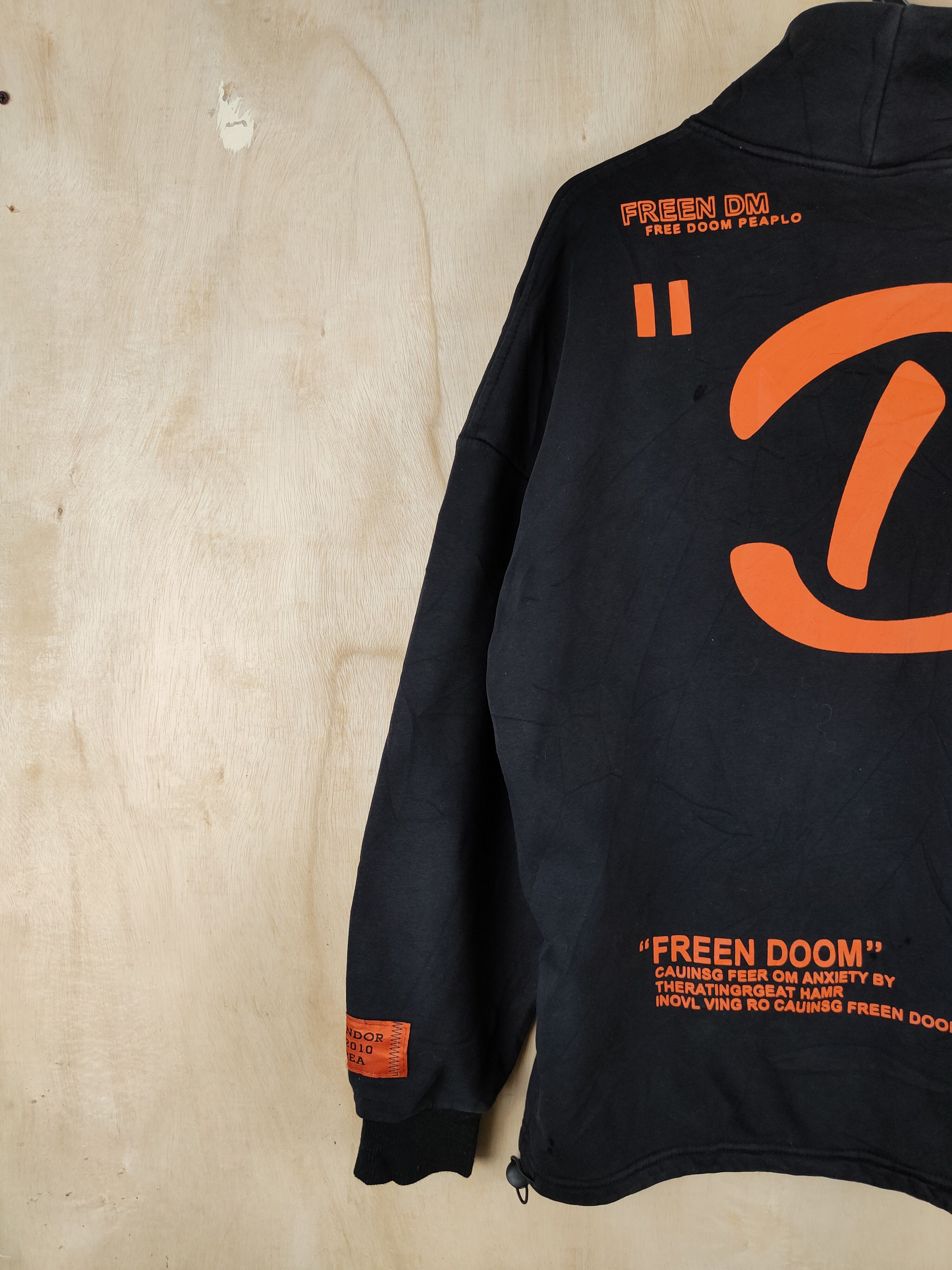 Japanese Brand Japan freen doom peaple Black Sweatshirts #S2627 Size US L / EU 52-54 / 3 - 6 Thumbnail