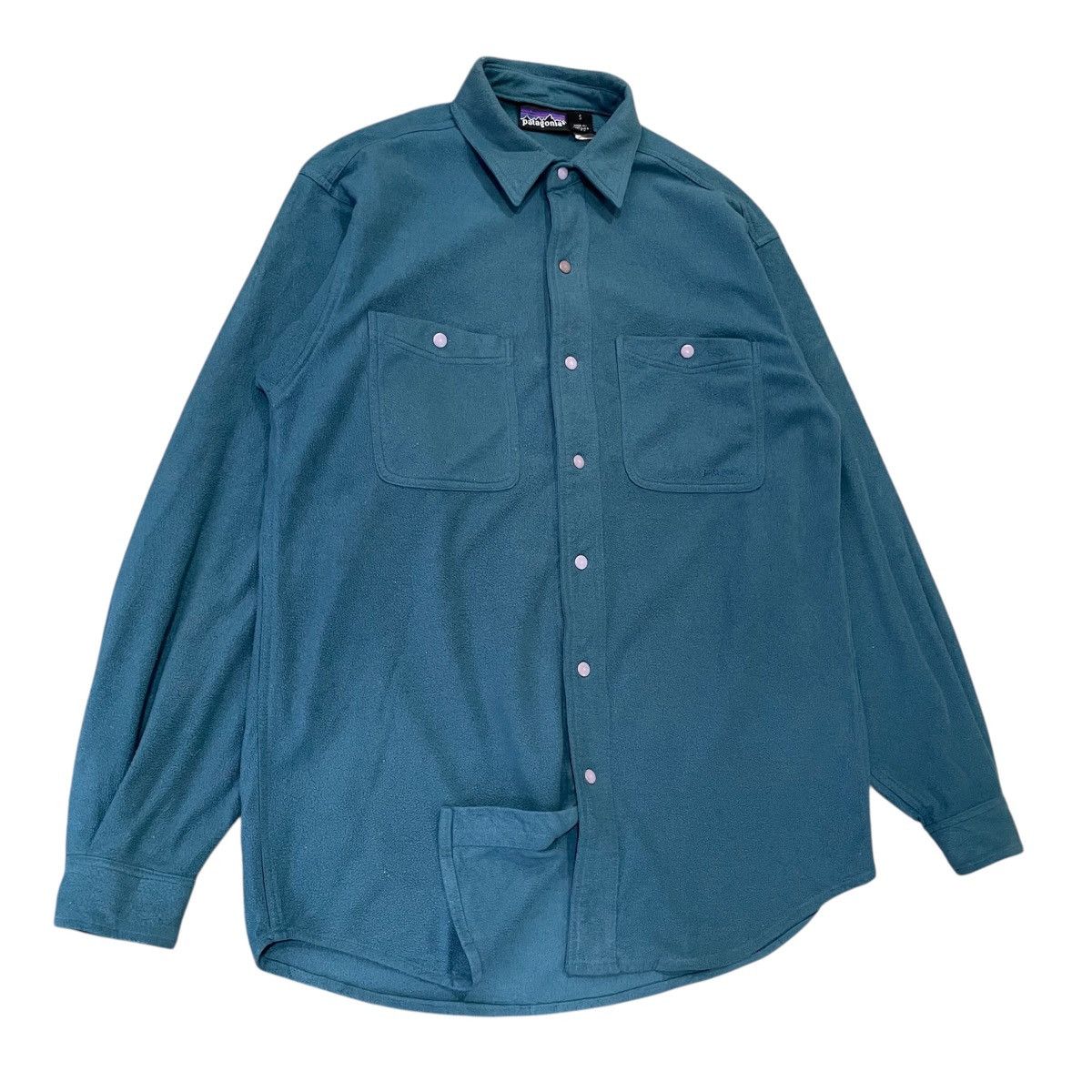 Patagonia Vintage Patagonia Snap-Front Fleece Shirt - Made in USA Size US S / EU 44-46 / 1 - 2 Thumbnail