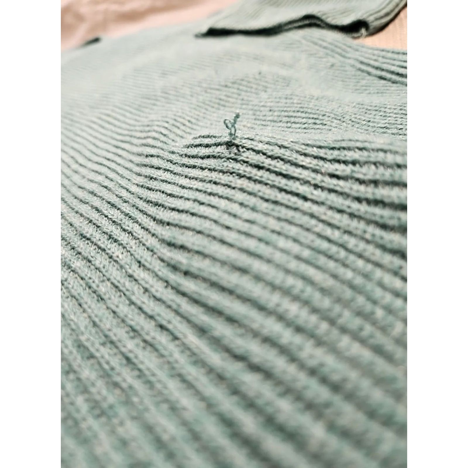 Vintage Chicos Womens Shirt Blue Teal Knit Pullover V-Neck 3/4 Sleeve Casual Top XS?L Size L / US 10 / IT 46 - 6 Thumbnail