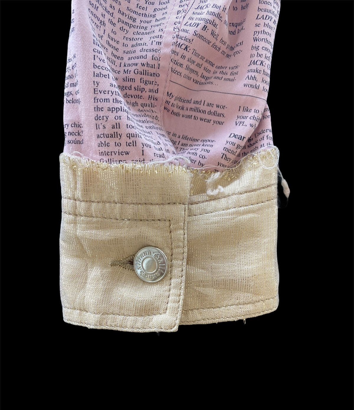 John Galliano John Galliano Gazette Newspaper SS2005 Double Breast Jacket Size S / US 4 / IT 40 - 8 Thumbnail