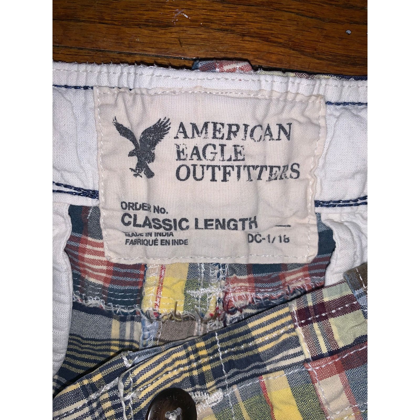 American Eagle Outfitters American Eagle Outfitters Patchwork Madras Shorts Mens 36 Size US 36 / EU 52 - 3 Thumbnail