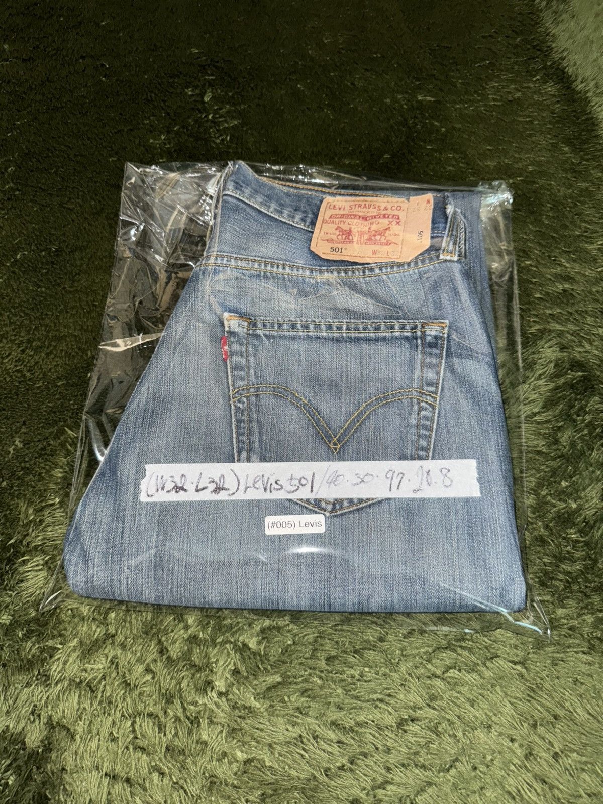 Levi's [W32/L32] Levis 501 USA button fly washed denim pants Size US 32 / EU 48 - 12 Thumbnail