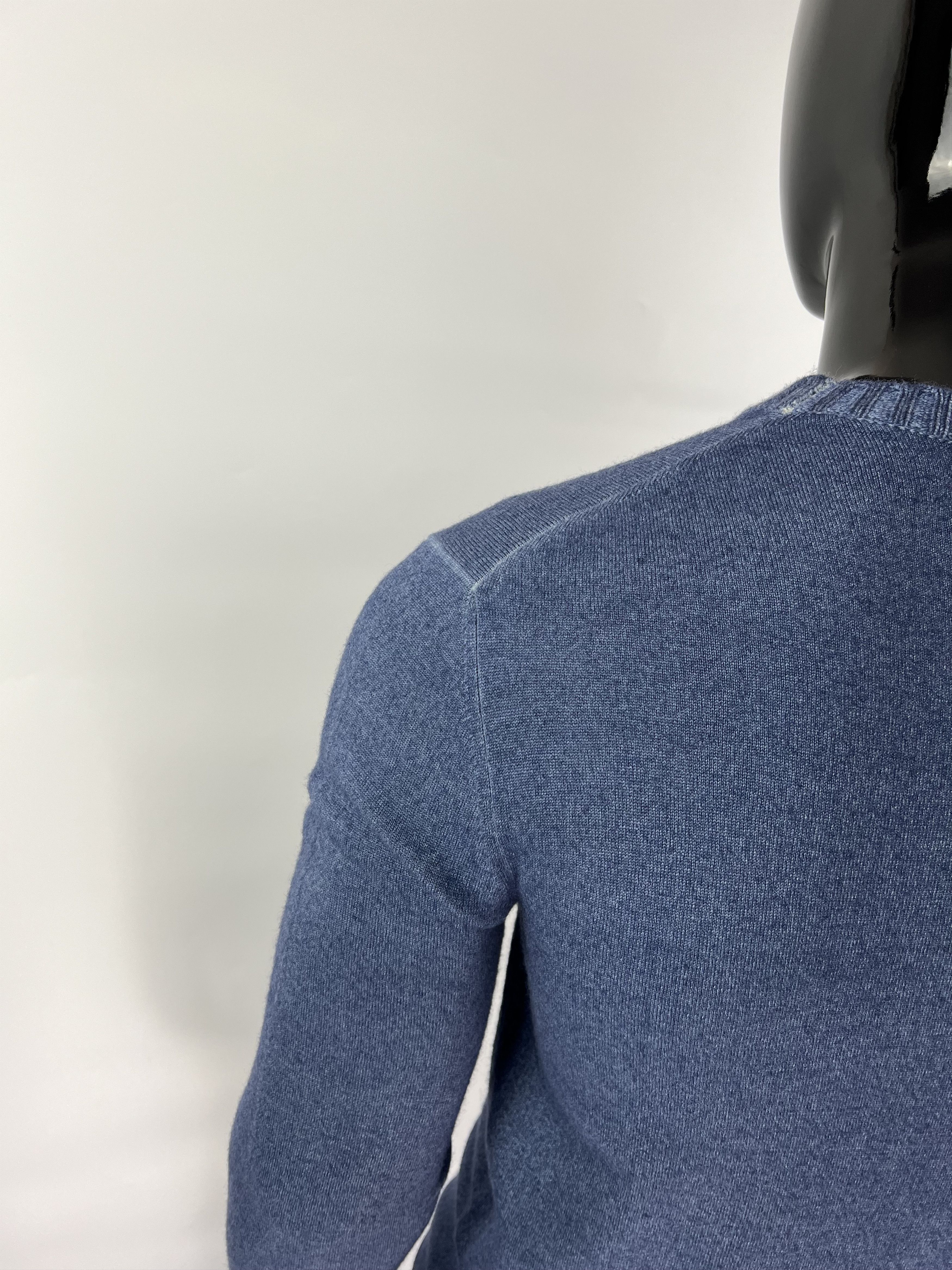 Cruciani Cruciani Men's Blue 100% Wool Sweater Size 52(M/L) Size US M / EU 48-50 / 2 - 4 Thumbnail