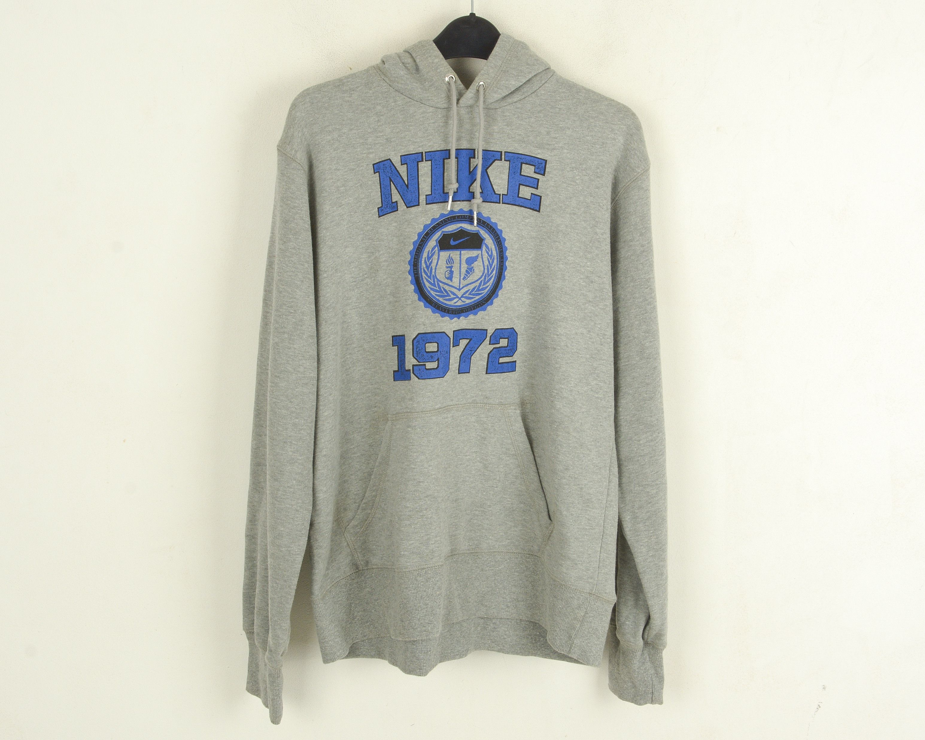 Nike 1972 Mens M Hoodie Pullover Jumper Sweatshirt Grey Sweater Size US M / EU 48-50 / 2 - 1 Thumbnail