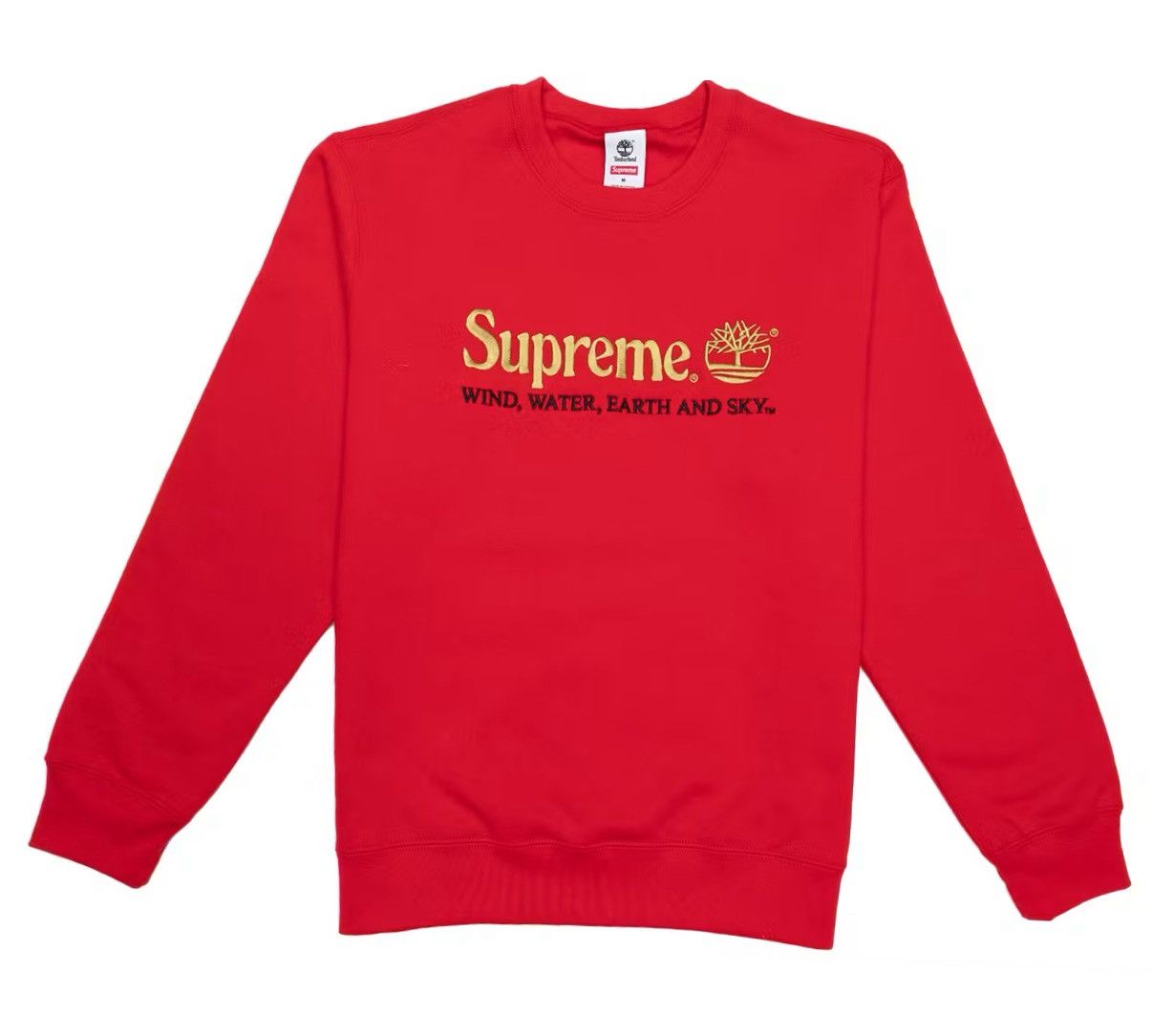 Supreme × Timberland The Supreme x Timberland Crewneck Red Size US L / EU 52-54 / 3 - 1 Thumbnail