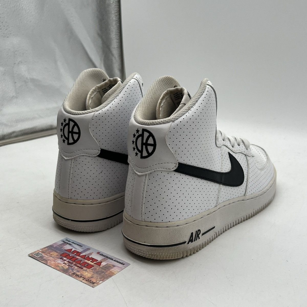 Nike Air Force 1 high perforated white Size US 9.5 / EU 42-43 - 5 Thumbnail