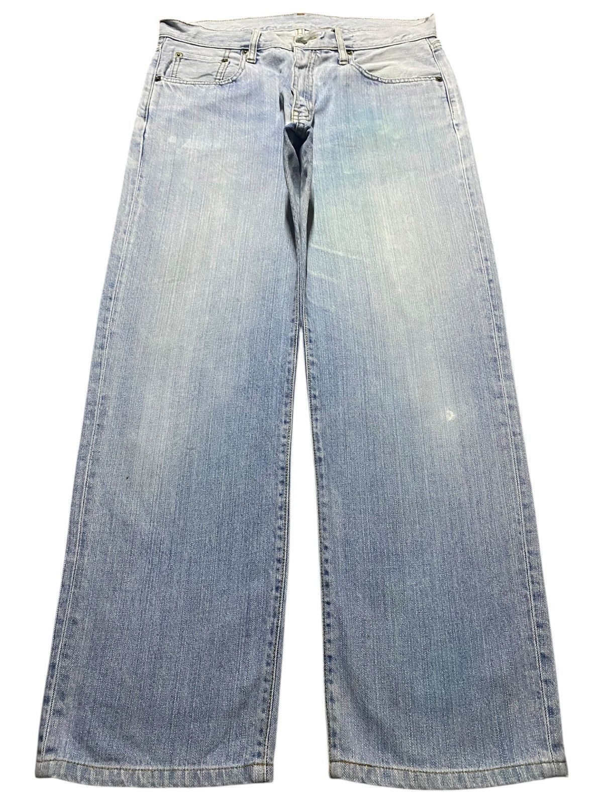 Japanese Brand Vintage Japanese Brand Uniqlo Stone Wash Distressed Loose Size US 33 - 1 Thumbnail