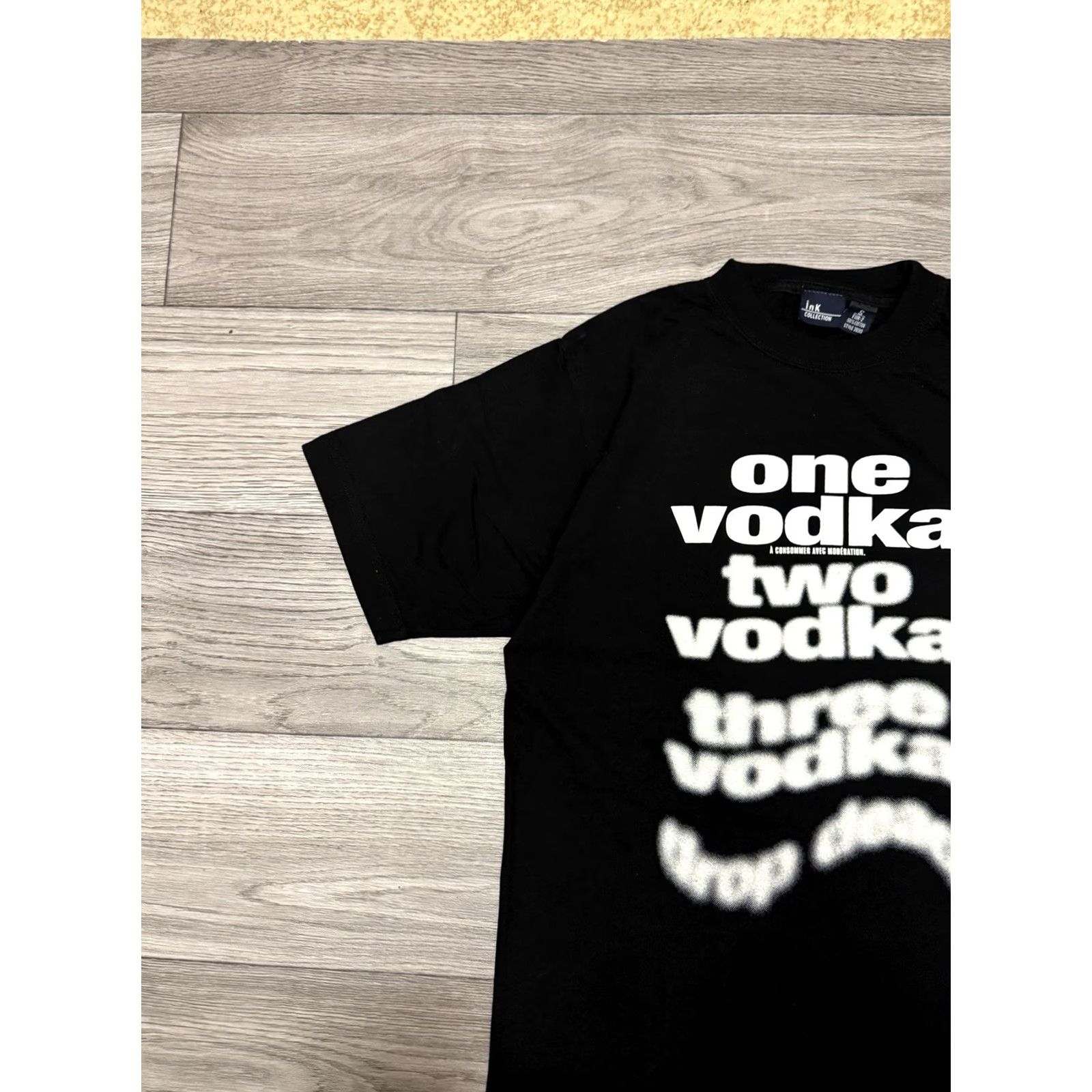 Vintage VINTAGE Ink Collection T-Shirt Mens S Black 2006 Humor One Vodka, Two Vodka, Three Vodka Size US S / EU 44-46 / 1 - 5 Thumbnail