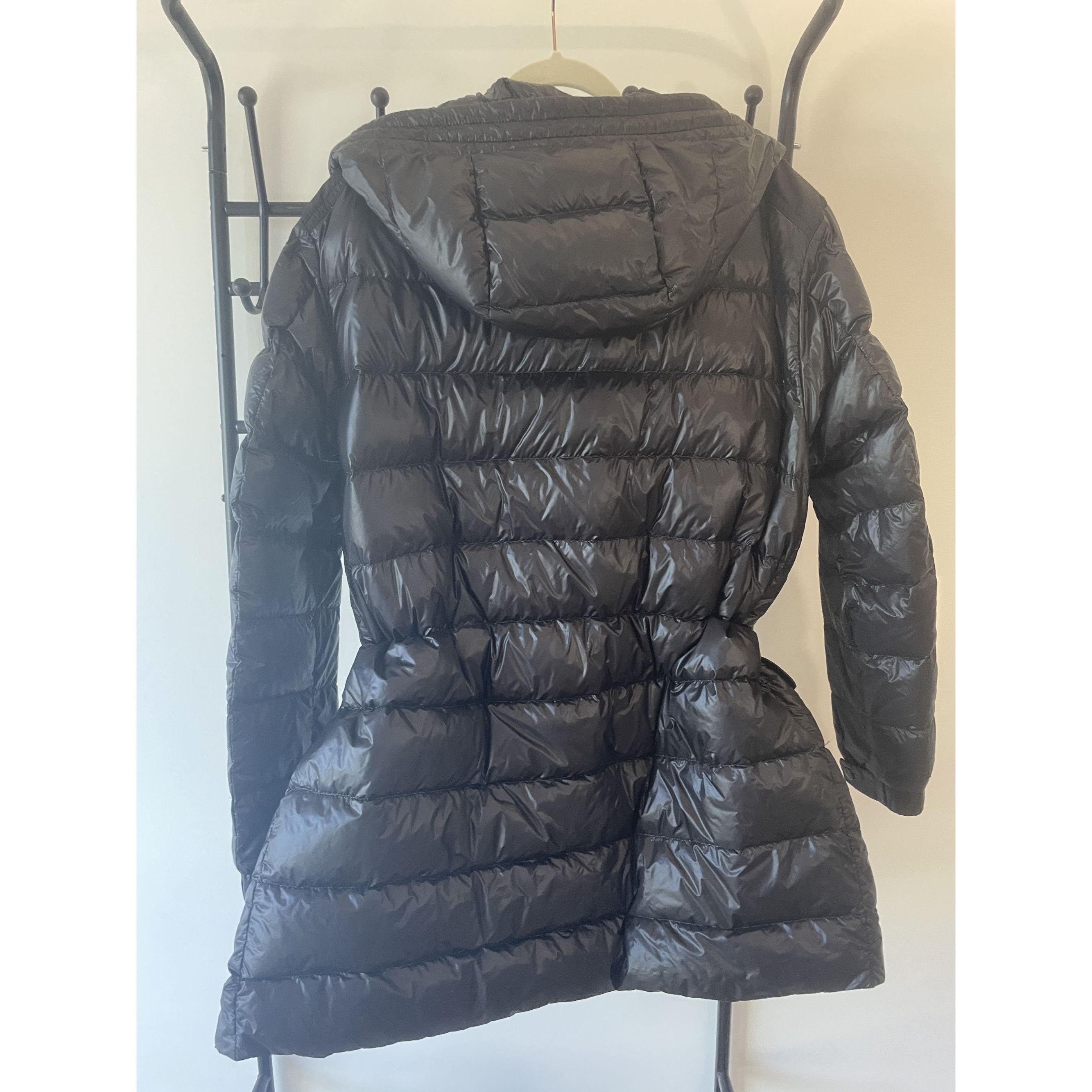 Moncler Moncler Black Puffer Jacket With Hood & Zip Closure - Womens Size L / US 10 / IT 46 - 2 Thumbnail