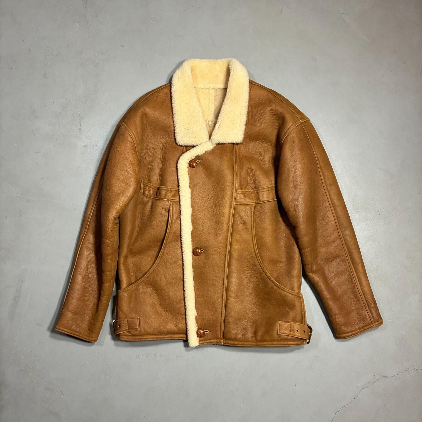 Other Texas Tanning Shearling Rancher Coat 70s Size US L / EU 52-54 / 3 - 1 Thumbnail