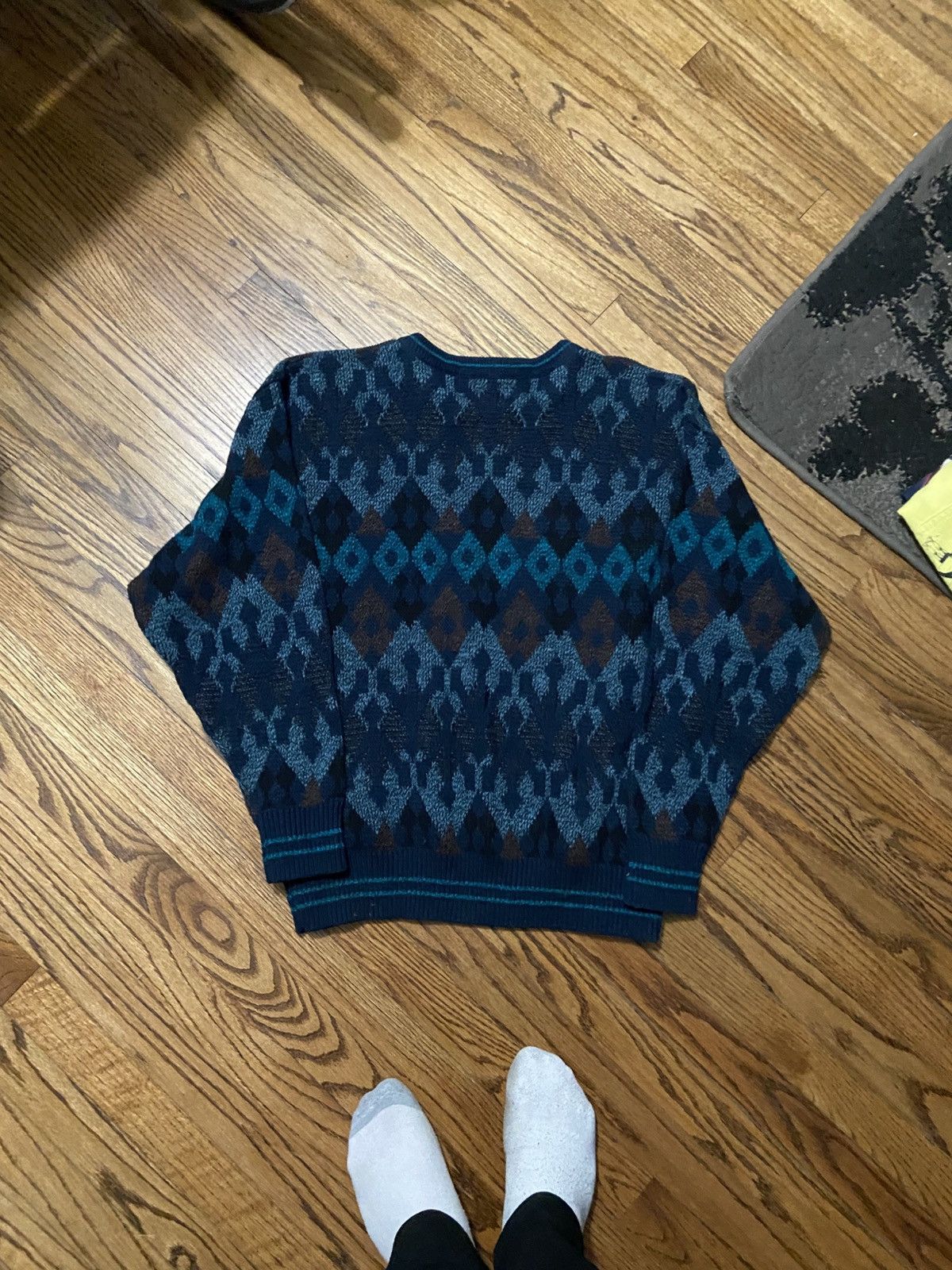 Vintage Vintage knit sweater Size US L / EU 52-54 / 3 - 2 Thumbnail