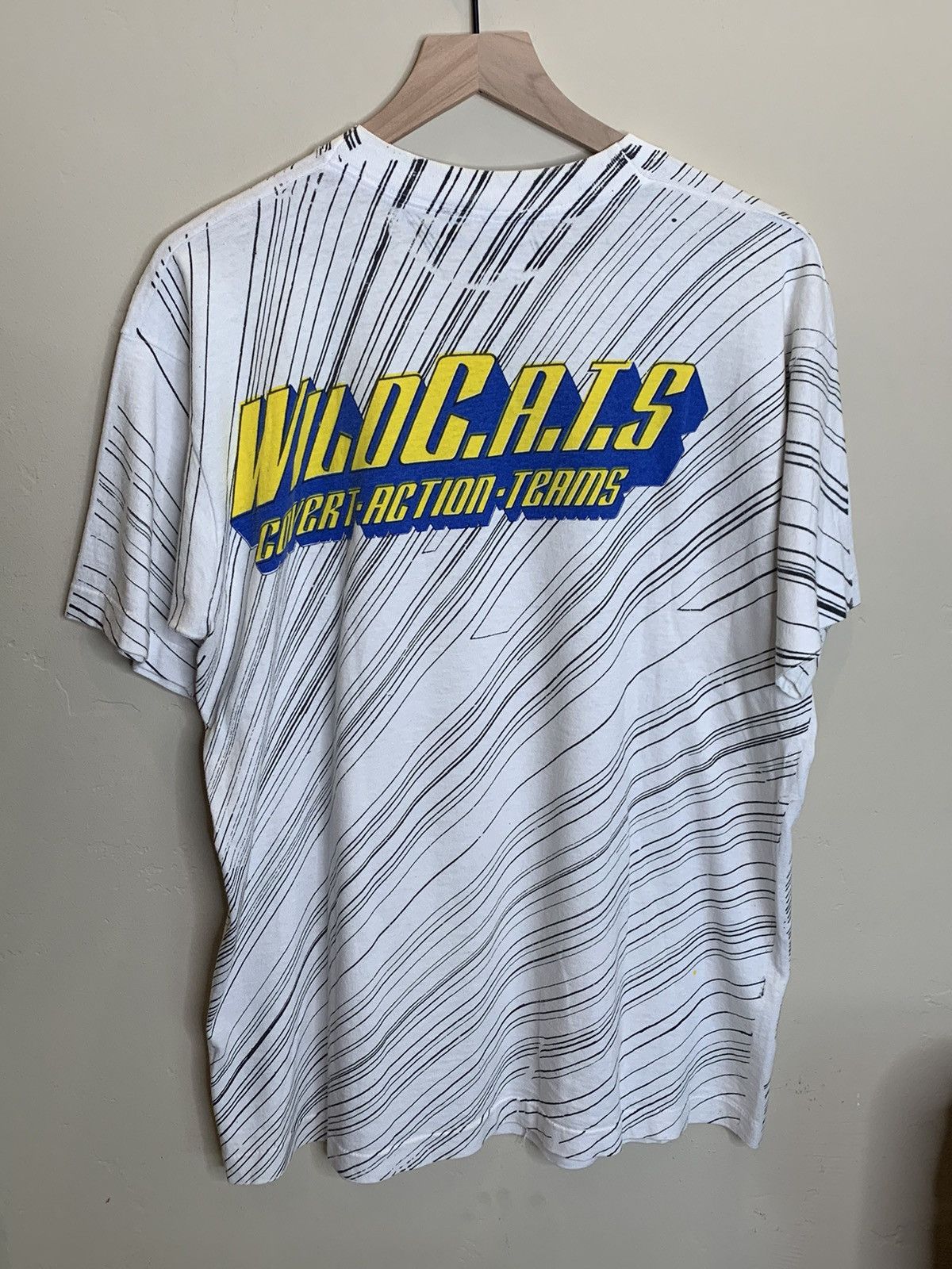 DC Comics RARE* Vintage 1992 WildCats Comic Images Single Stitch Shirt Size US L / EU 52-54 / 3 - 2 Thumbnail