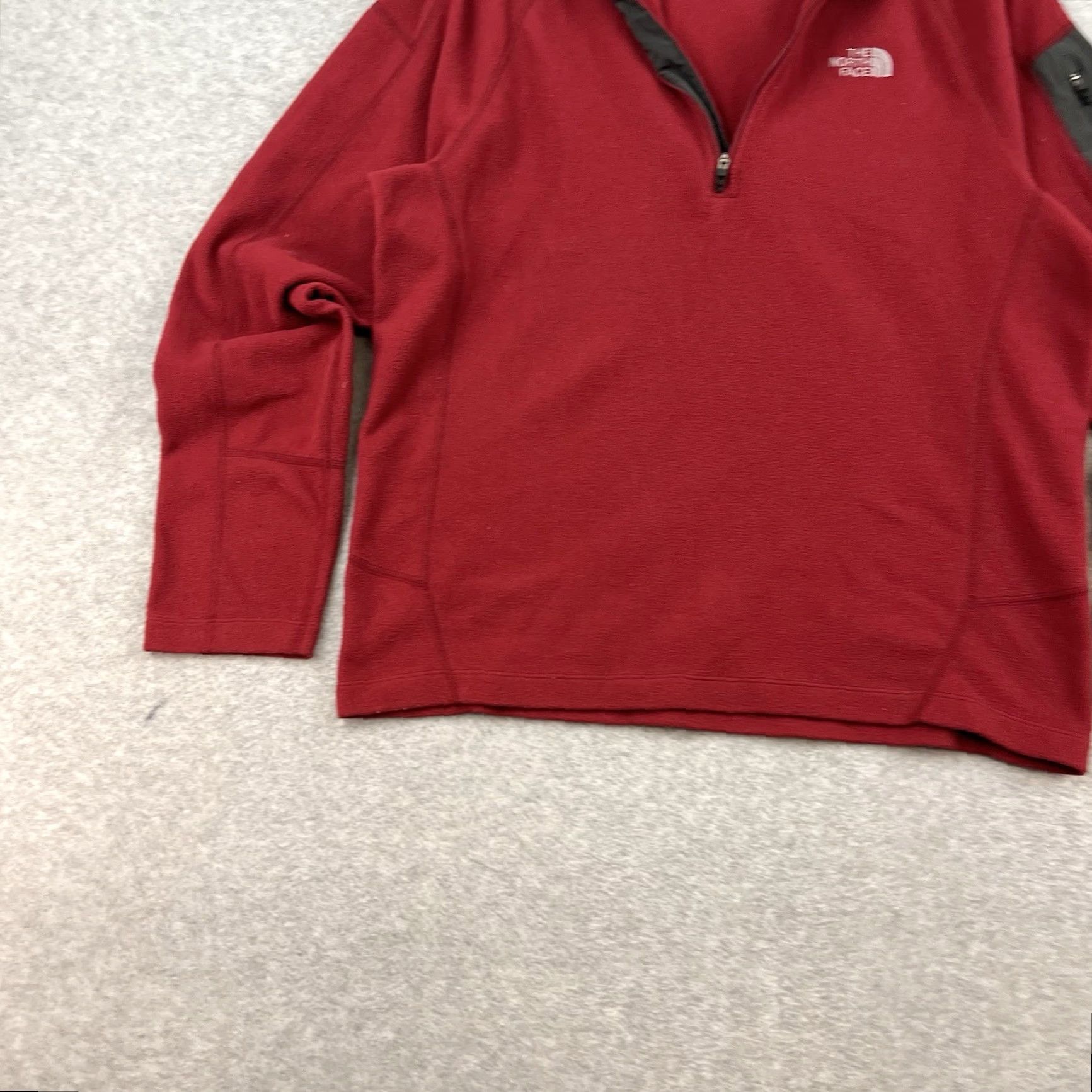 The North Face The North Face Flash Dry Red Mens M 1/4 Zip Pullover Fleece Zip Pocket Gorpcore Jacket Size US M / EU 48-50 / 2 - 2 Thumbnail