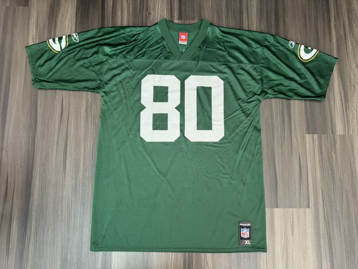 Reebok Vintage NFL Green Bay Packers Donald Driver #80 Home Jersey Size US XL / EU 56 / 4 - 1 Thumbnail