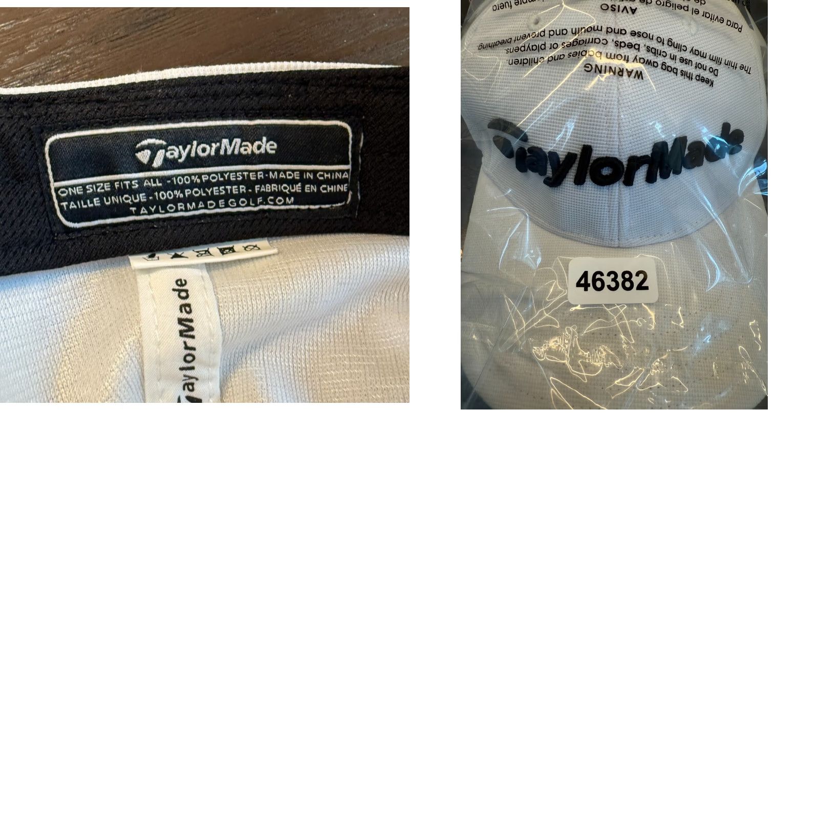 TaylorMade TaylorMade Hat Cap Mens One Size White SLDR Tour Preferred Strapback Golf Size ONE SIZE - 8 Thumbnail