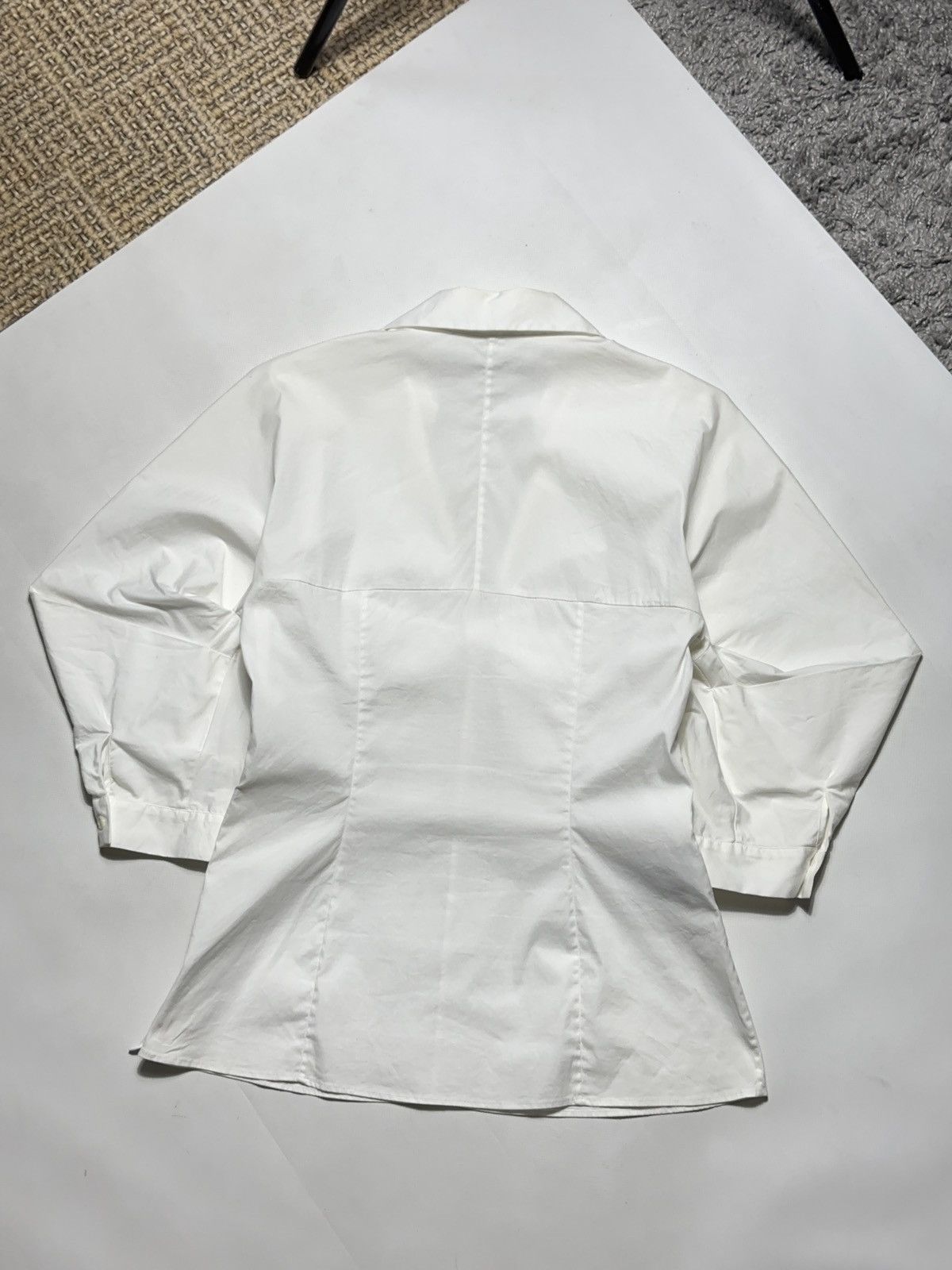 Prada Rare 2009 Prada White Tied Blouse Size M / US 6-8 / IT 42-44 - 2 Thumbnail