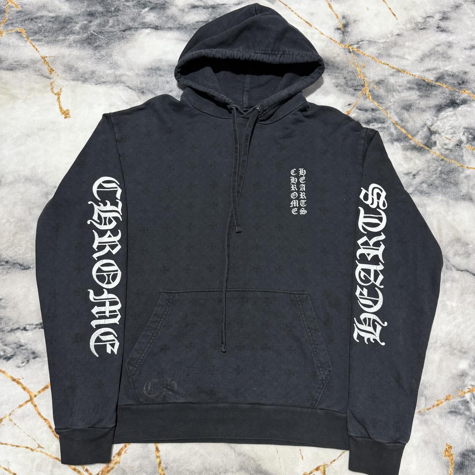 Chrome Hearts Chrome Hearts Reflective Monogram Hoodie Black - Size US S / EU 44-46 / 1 - 2 Thumbnail