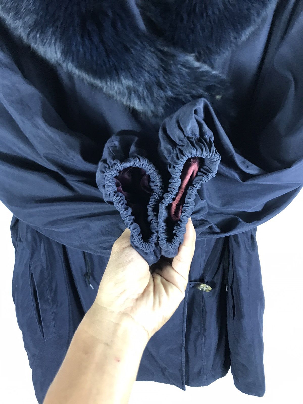 ROTATE ⚡️Vintage Birger Christensen Hooded Faux Fur Button Jacket Size S / US 4 / IT 40 - 7 Thumbnail
