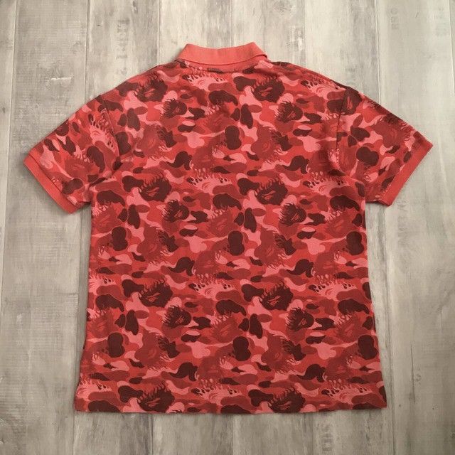 Bape × Nigo BAPE Red Fire camo Polo Shirt a bathing ape flame NIGO Size US L / EU 52-54 / 3 - 3 Thumbnail