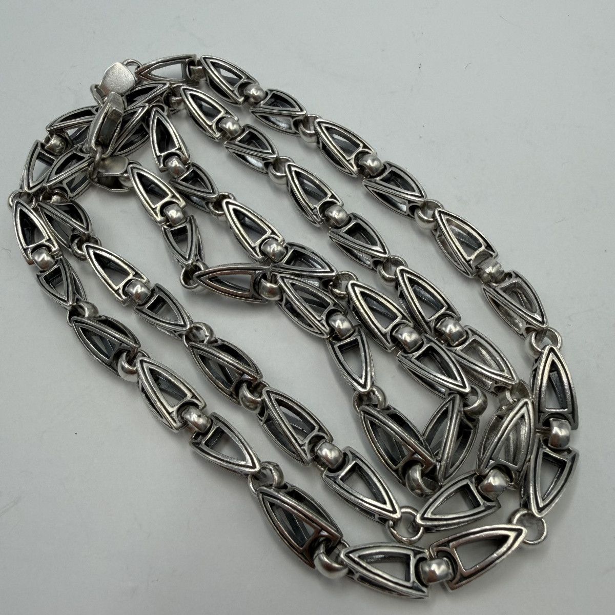 Sterling Silver Vintage 925 Sterling Silver Rocco Barocco Chain Necklace 58g Size ONE SIZE - 10 Thumbnail