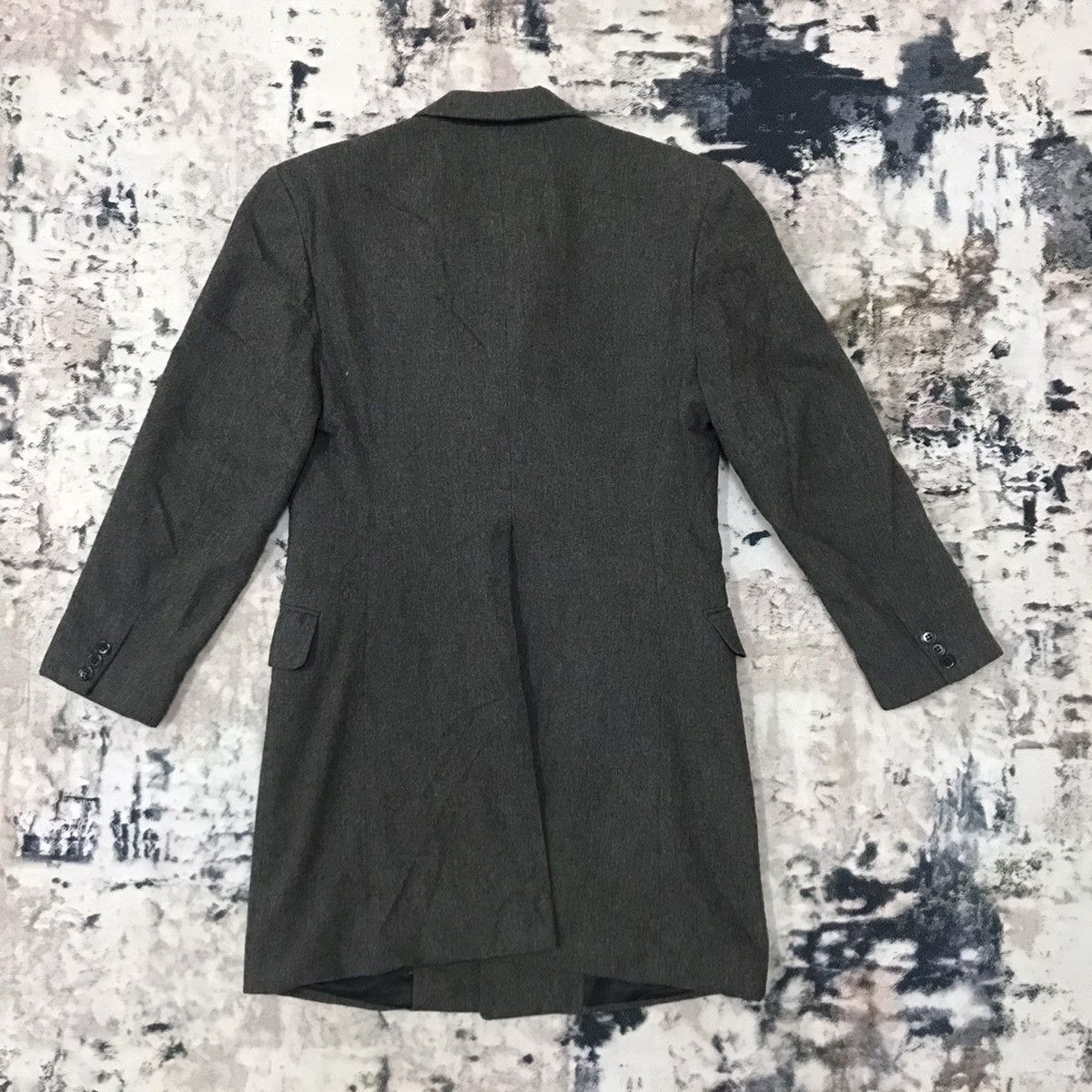 Japanese Brand Katharine Hamnett London Wool Blazer Long Size 38S - 9 Thumbnail