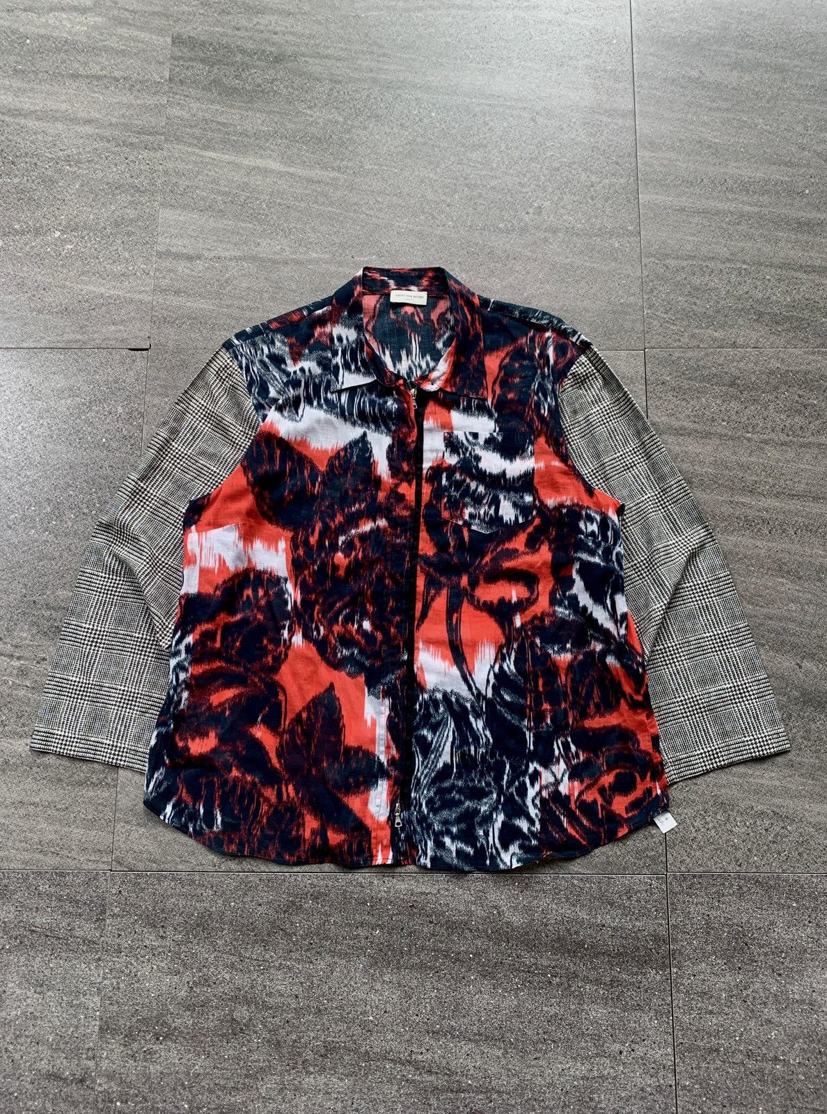 Dries Van Noten FREE IMPORT TAX Tie Dyed/Plaid Light Cotton Shirt Size US S / EU 44-46 / 1 - 1 Thumbnail