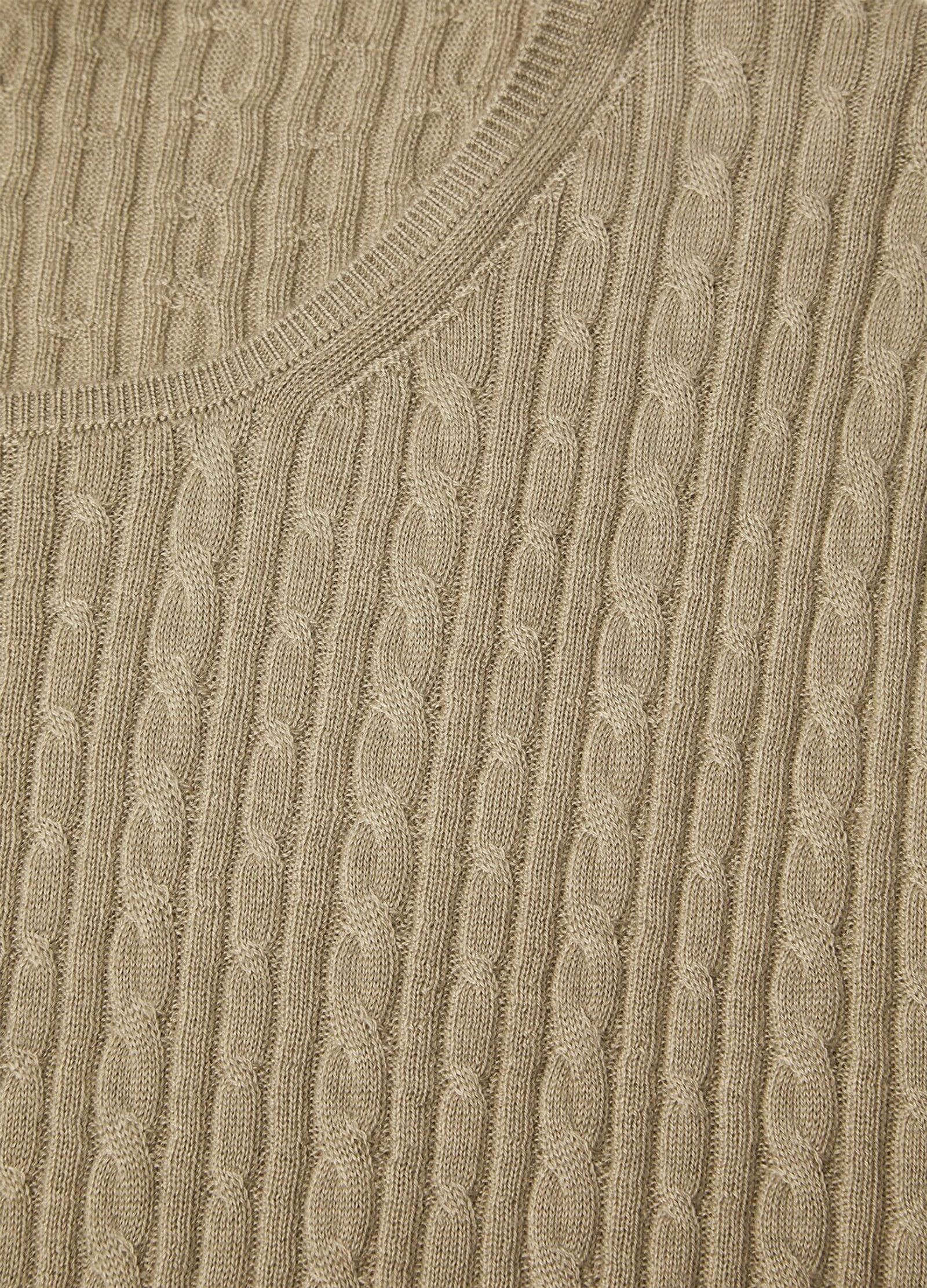 Loro Piana o1srvl11e0526 FAP0699 Rimella Crewneck Sweater in Beige Size M / US 6-8 / IT 42-44 - 7 Thumbnail
