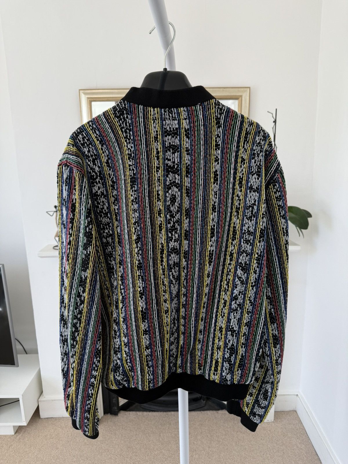 Saint Laurent Paris SS18 Runway Saint Laurent Beaded Ikat Bomber $12K Size US M / EU 48-50 / 2 - 9 Thumbnail