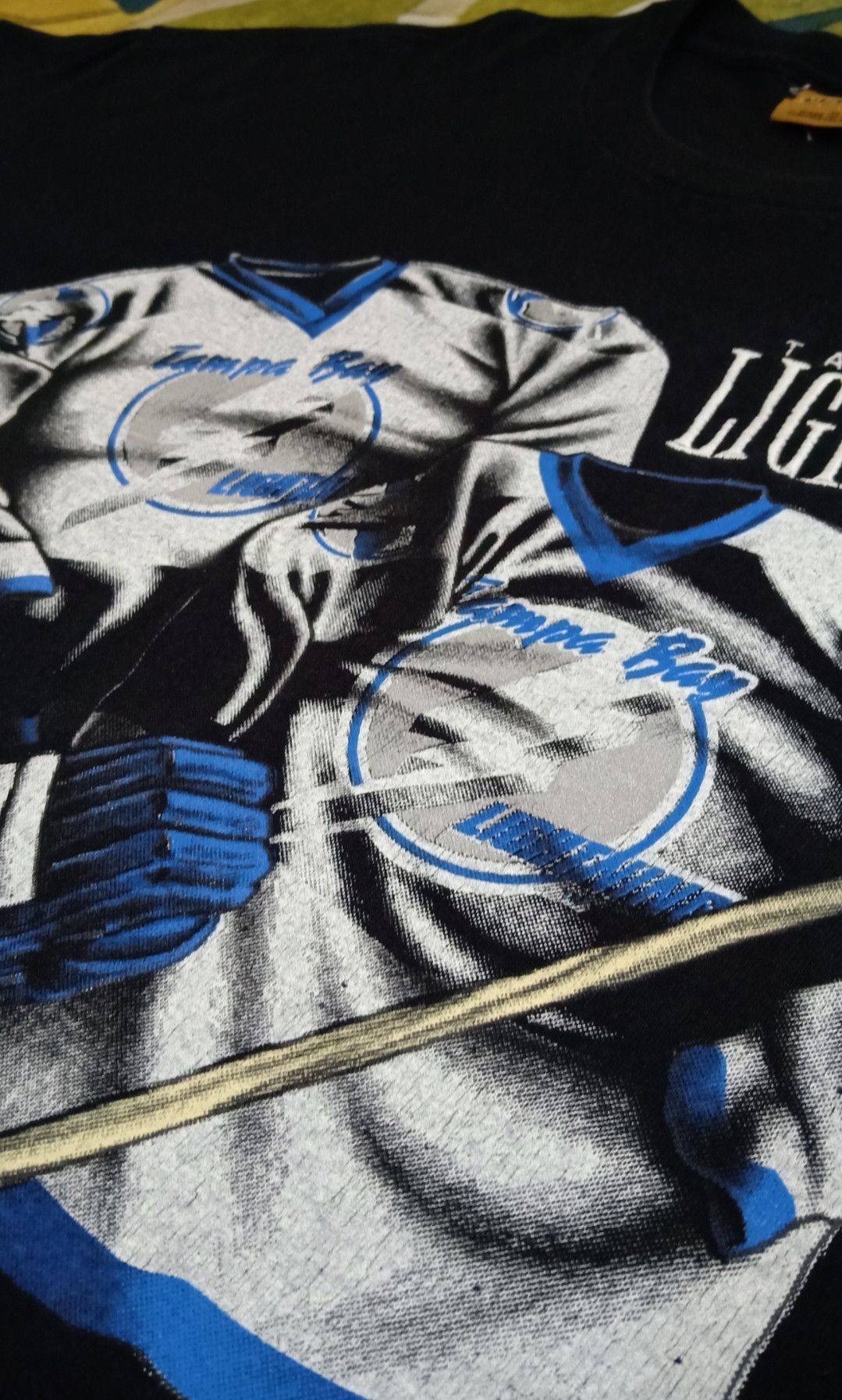 NHL × Nutmeg × Vintage Vintage 90s NHL Tampa Bay Lightning T-shirt Size US XXL / EU 58 / 5 - 13 Thumbnail