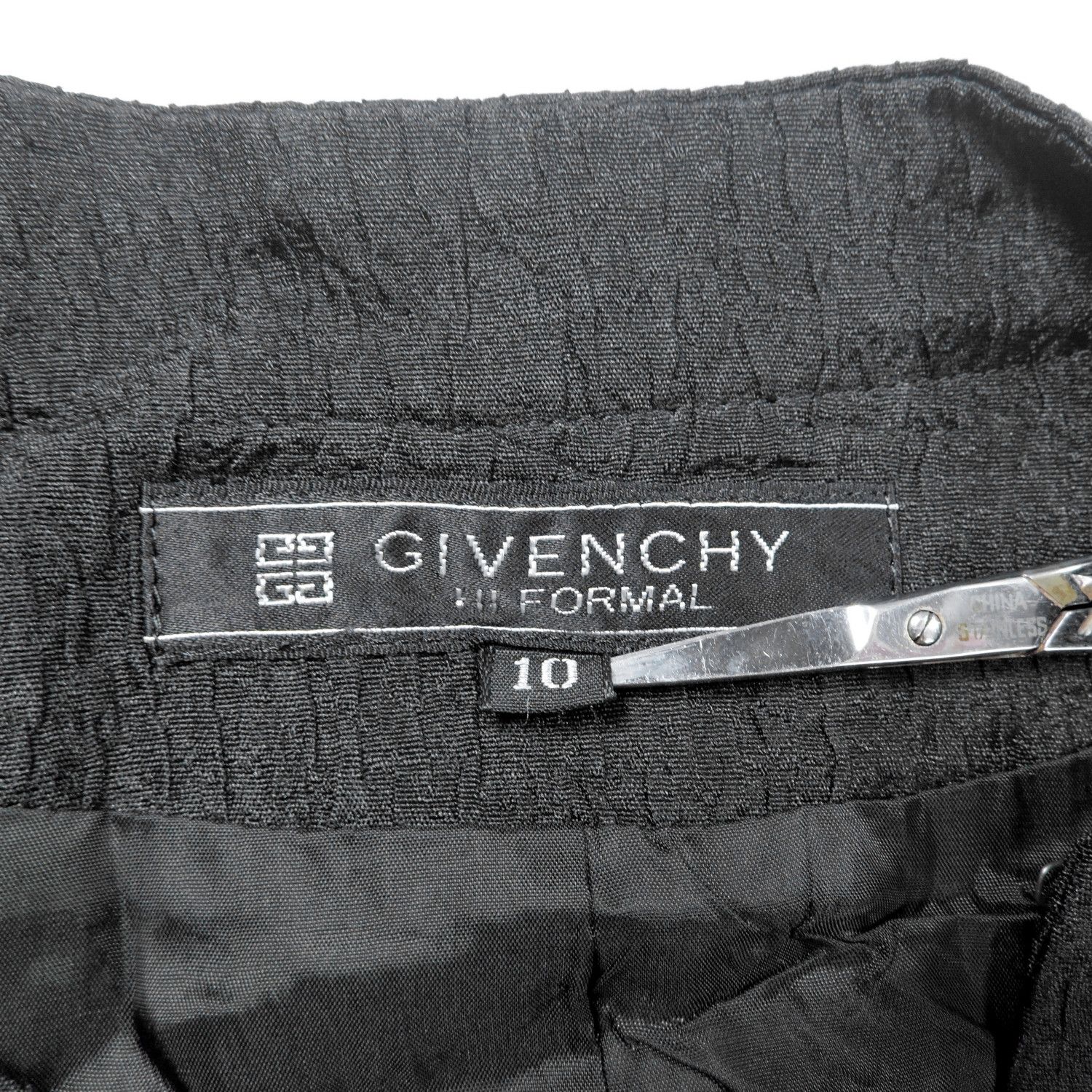 Givenchy GIVENCHY HI FORMAL COLLARLESS SILK CLIP CLOSURE JACKET Size L / US 10 / IT 46 - 3 Thumbnail