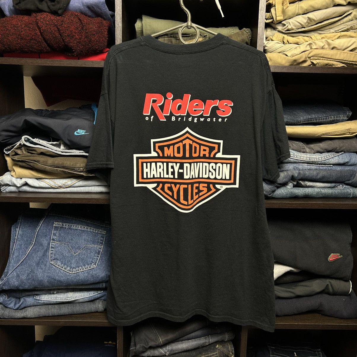 Harley Davidson Vintage Harley Davidson Big Graphic Logo motorcycles tee Size US L / EU 52-54 / 3 - 1 Thumbnail