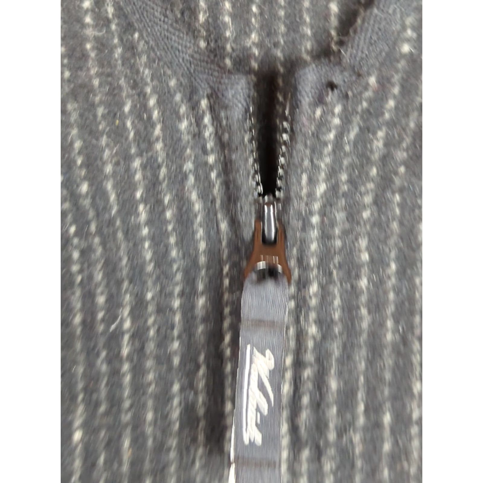 Vintage Woolrich Vest Wool Blend Black Gray Striped Women’s Size M Full Zip Lightweight Vest Size M / US 6-8 / IT 42-44 - 3 Thumbnail