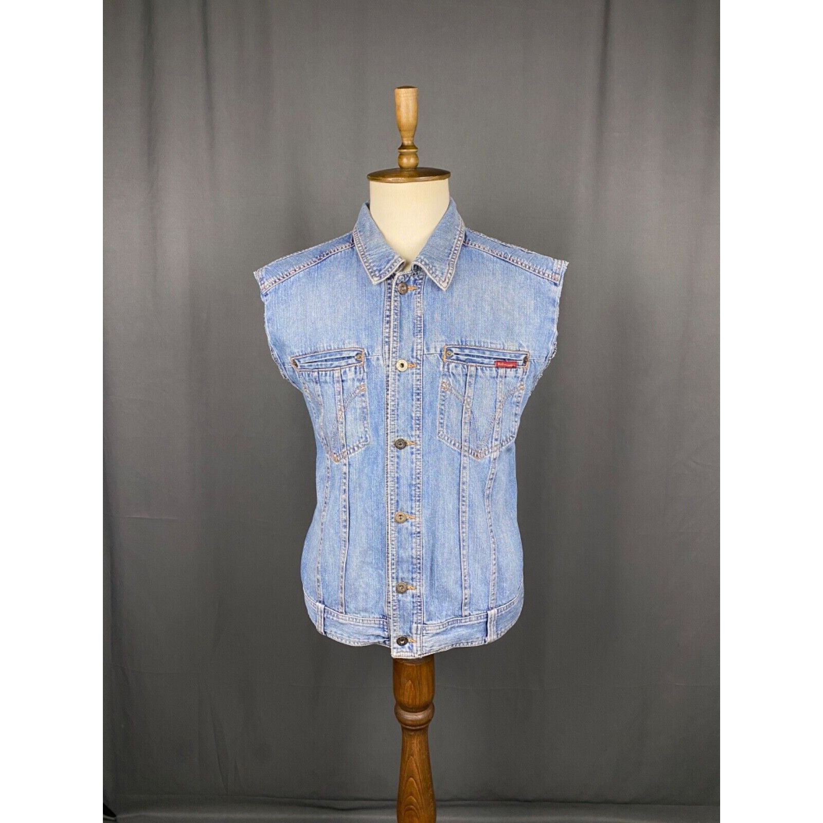 Dolce & Gabbana RARE! Dolce&Gabbana Vintage Men's Blue Denim Vest Size 40/54 Size US L / EU 52-54 / 3 - 3 Thumbnail