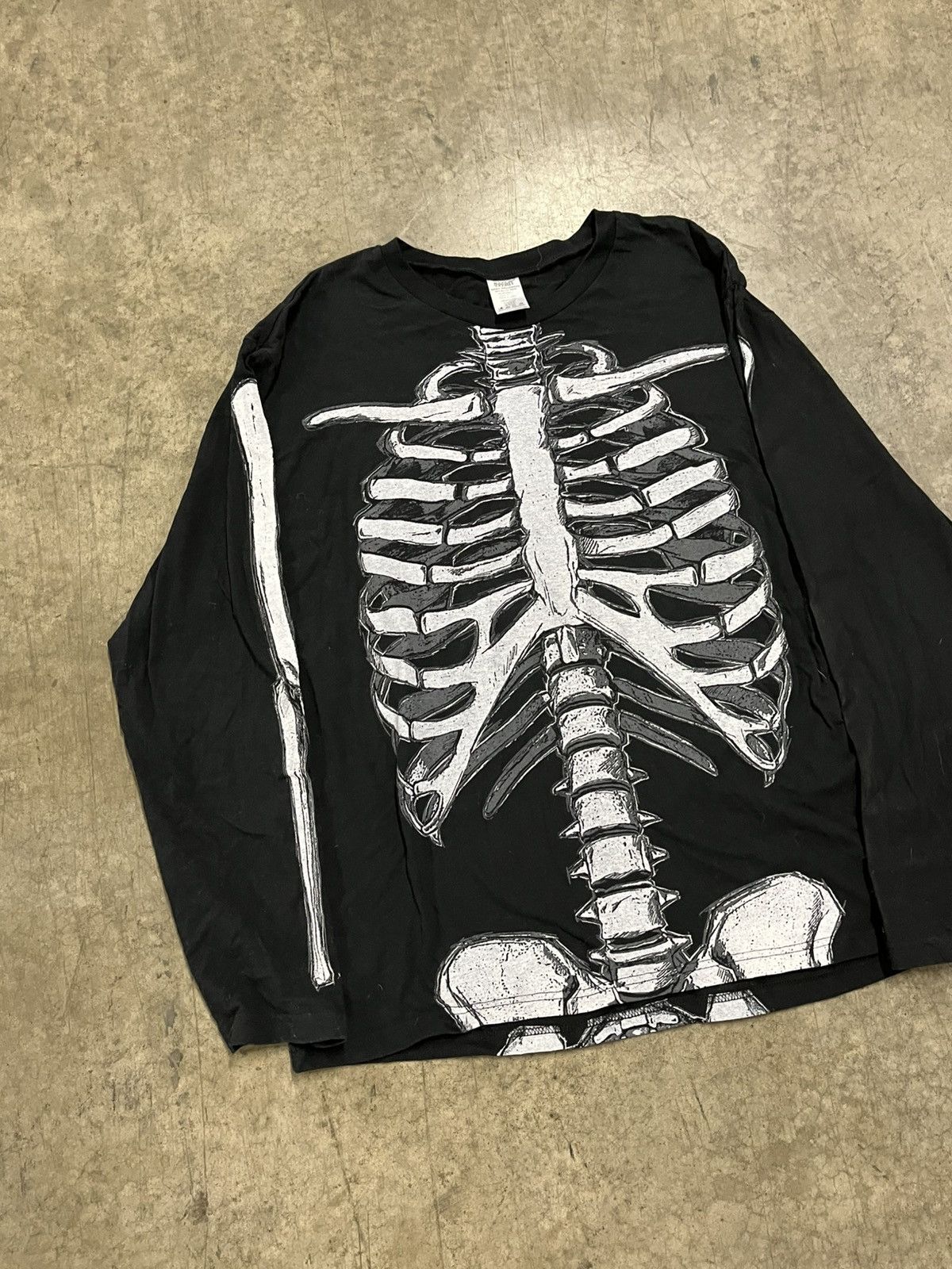 Vintage Y2k grunge opium skeleton longsleeve rare hype skater emo Size US XL / EU 56 / 4 - 4 Thumbnail