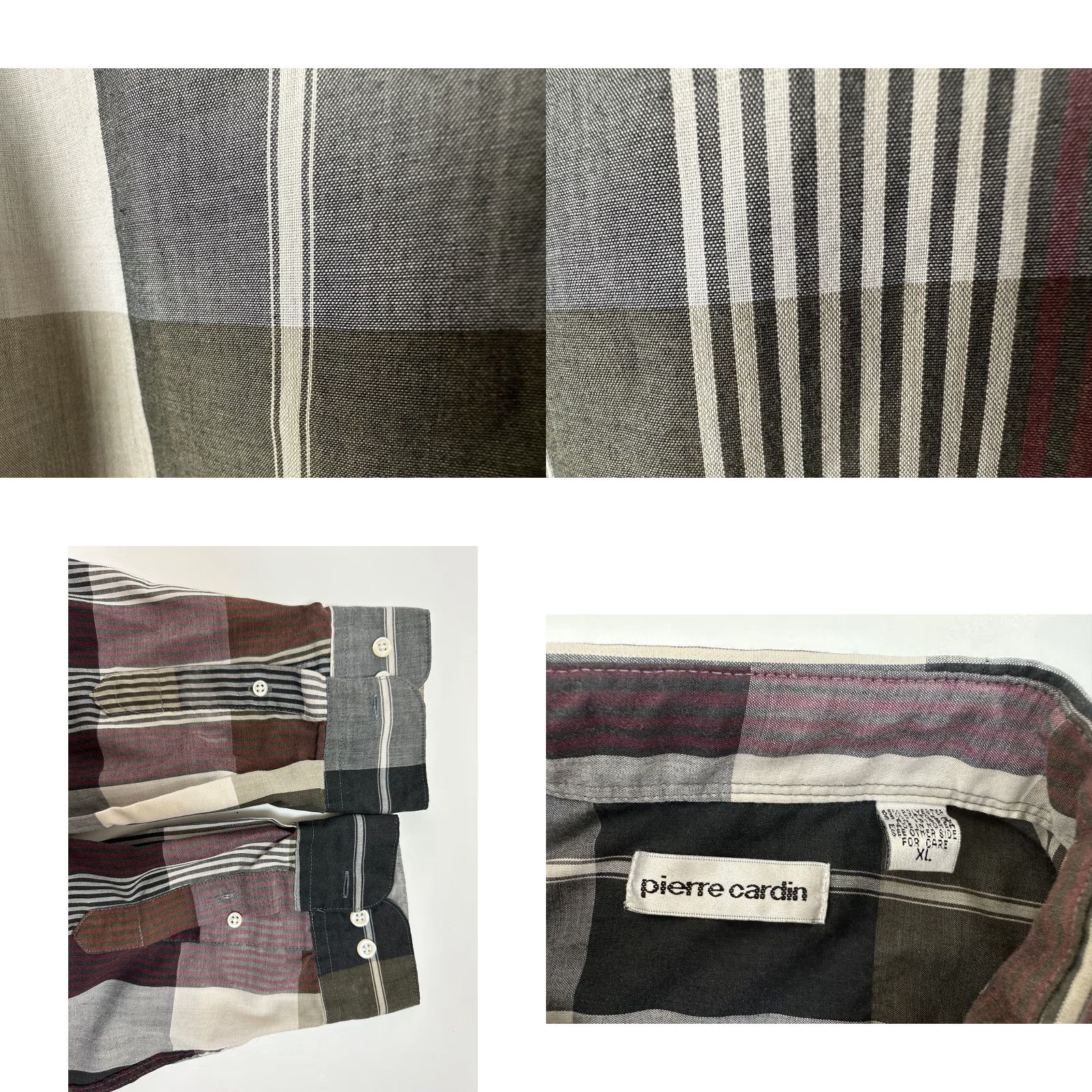 Pierre Cardin VINTAGE Pierre Cardin Shirt Men XL Check 80s Casual Hipster Preppy Lightweight Cotton Poly Blend Long Sleeve Button-Up Gray Collared 80s Theme Size US XL / EU 56 / 4 - 8 Thumbnail