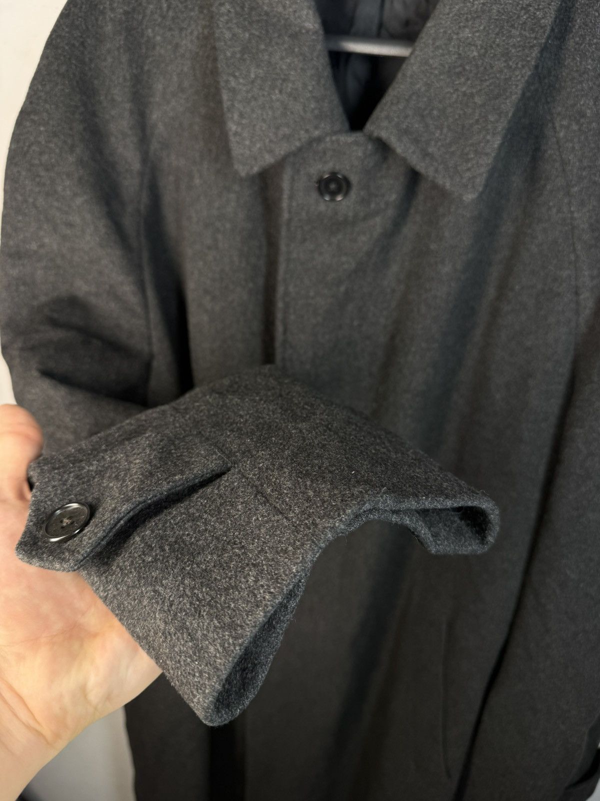 Yves Saint Laurent Loro Piana x YSL Coat Wool Grey Heavy Soft Long Italy Size US XL / EU 56 / 4 - 12 Thumbnail