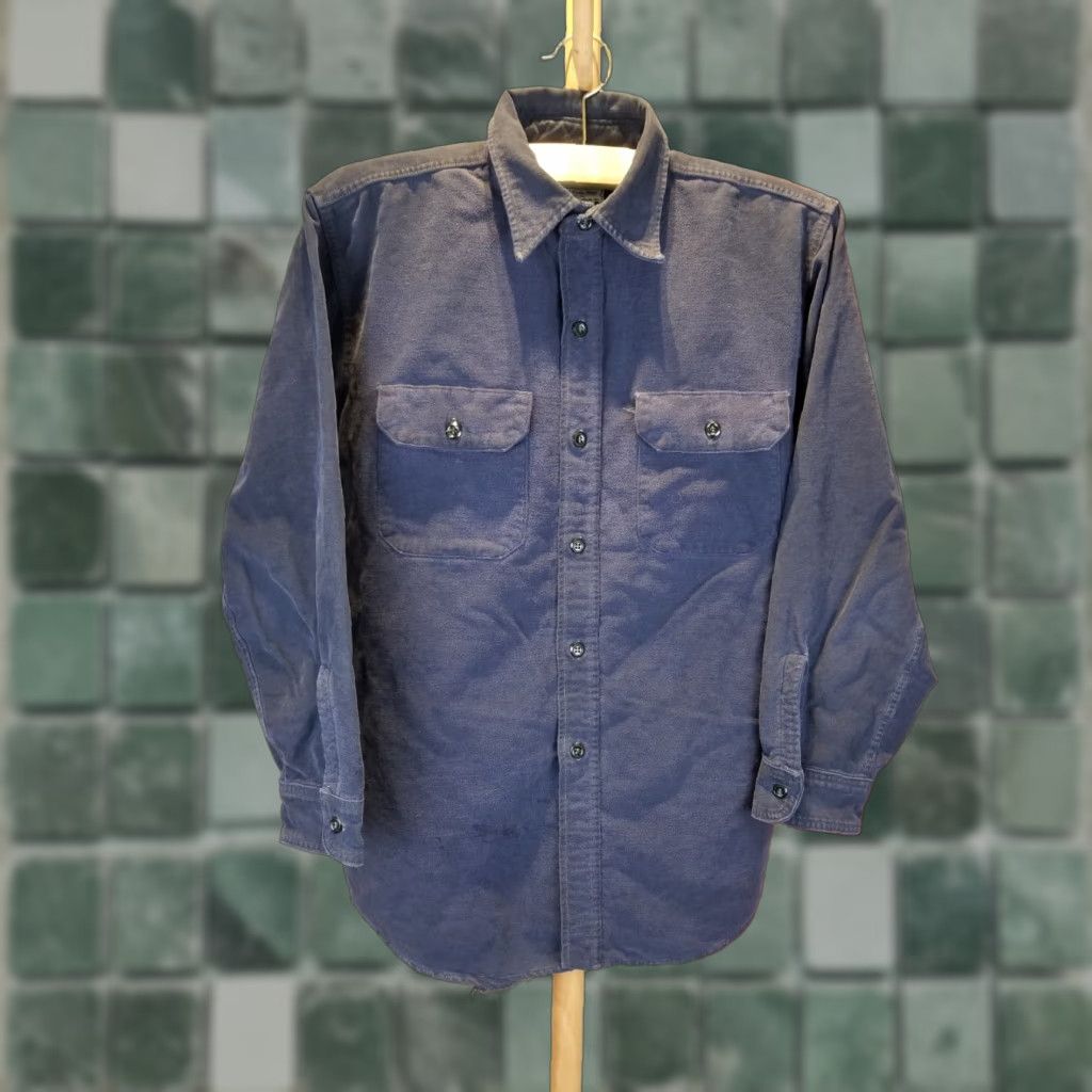 Vintage VINTAGE Woolrich GUSSET NAVY CHAMOIS WORK SHIRT SZ 16 SHIRT Mens Long Sleeve 50's Richmeister Cross Shoulder 18in Chest 23in | 27in Top to Bottom Size US L / EU 52-54 / 3 - 1 Thumbnail