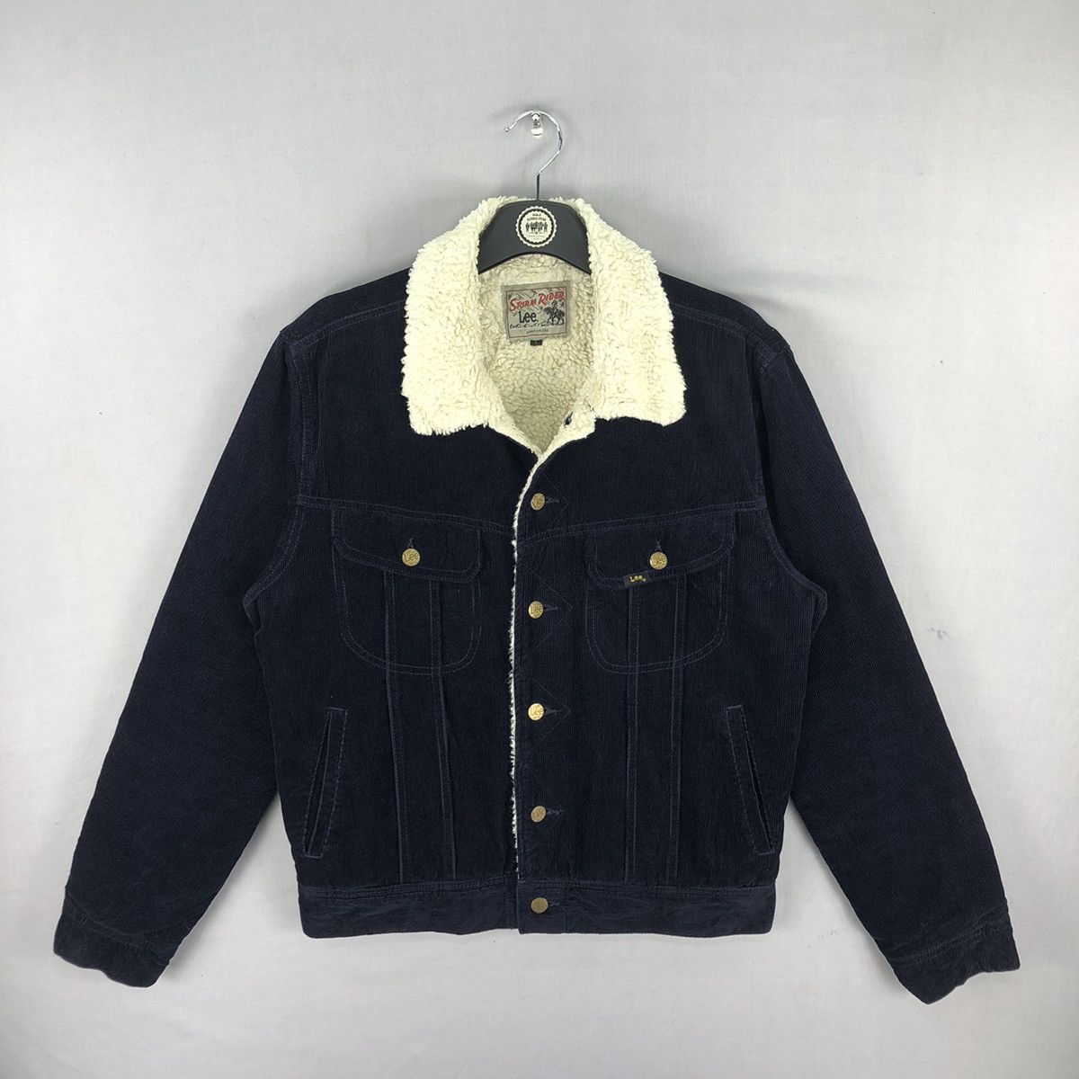 Vintage 90's Lee Storm Rider Corduroy Sherpa Lining Jacket