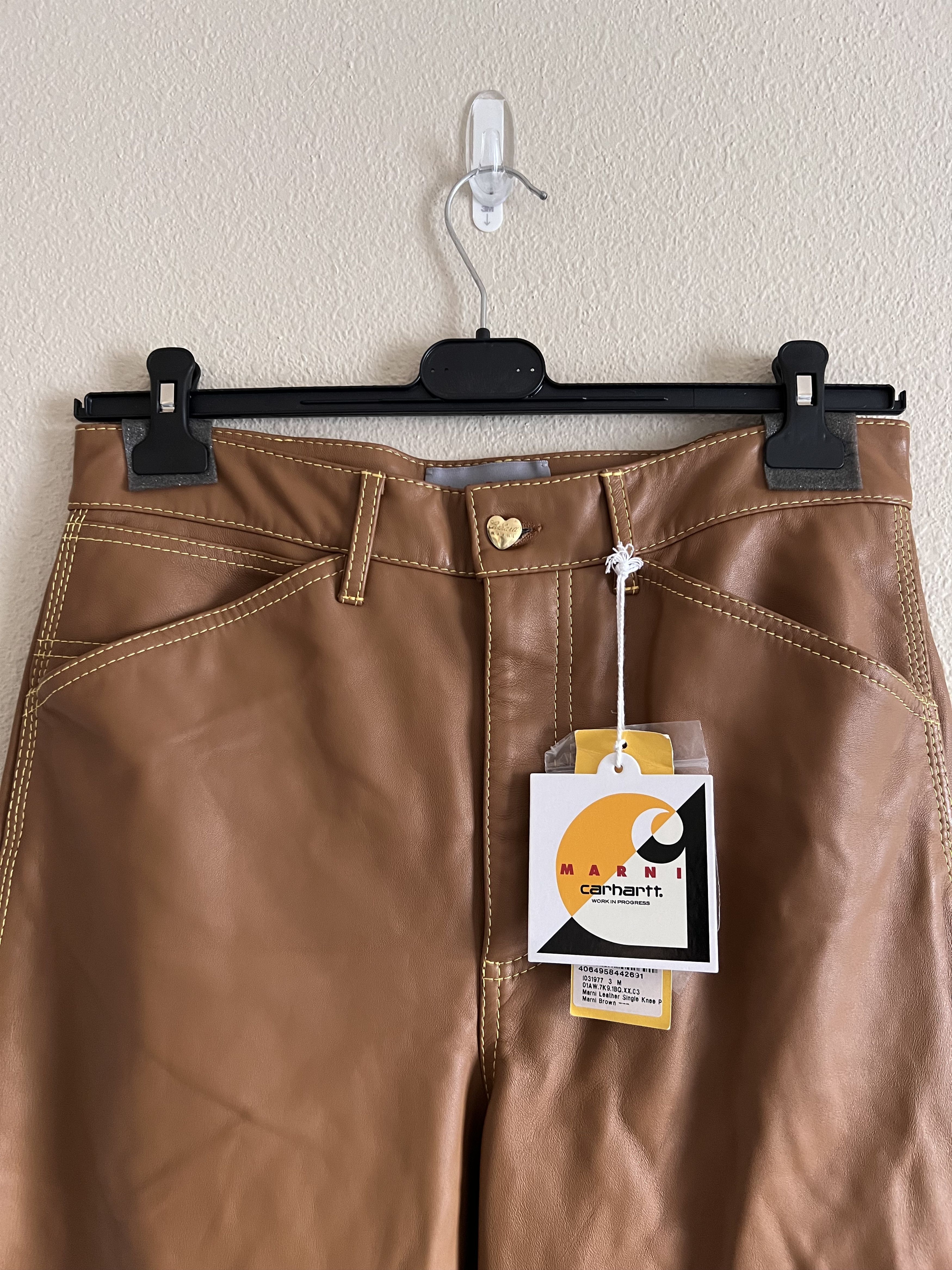Carhartt Wip × Marni Marni Carhartt WIP Leather Chore Jacket + Single Knee Pants Size US L / EU 52-54 / 3 - 11 Thumbnail
