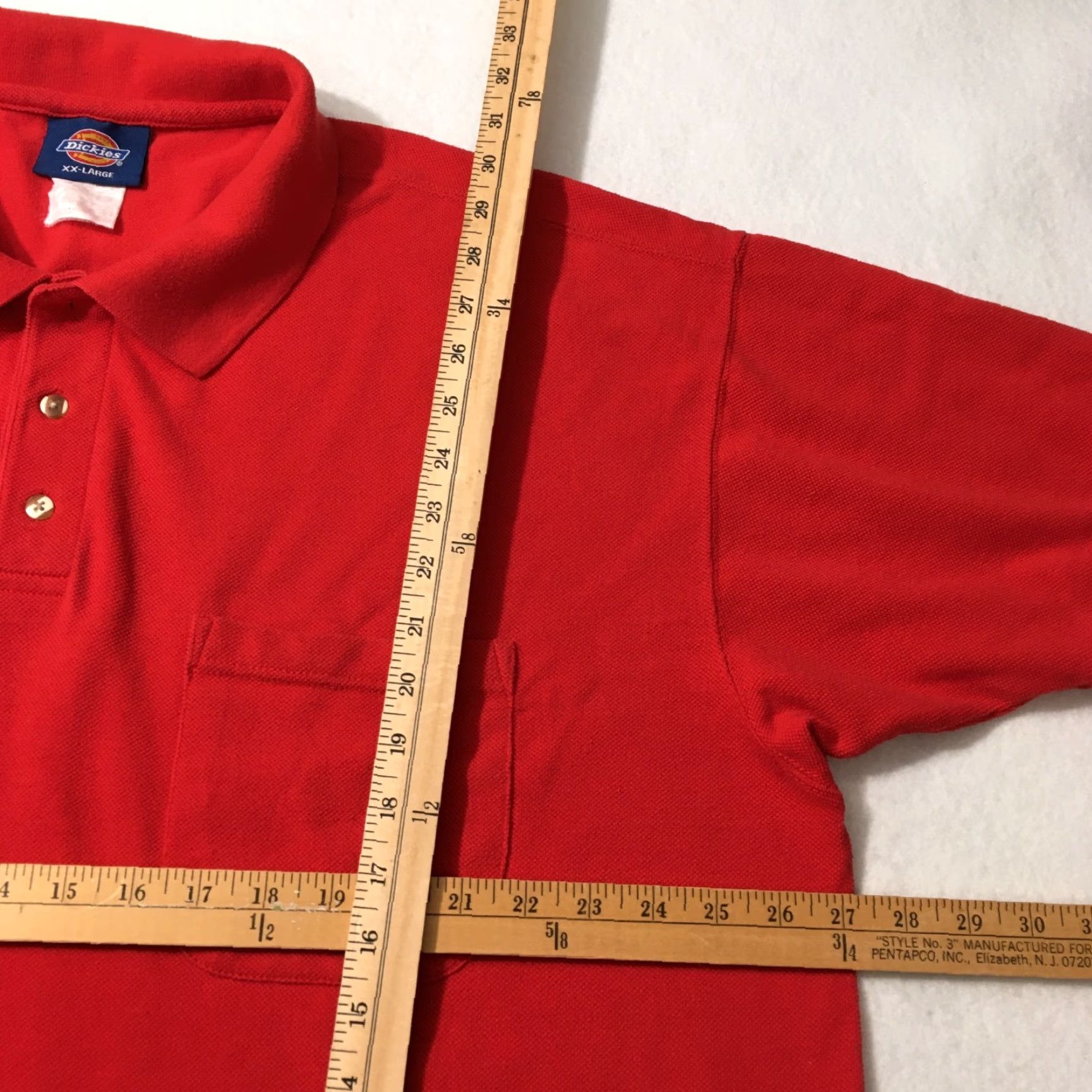 Dickies Dickies Polo Shirt Mens Short Sleeve Collared 2XL Red Solid Golf Workwear Polo Shirt Dickies Mens Short Sleeve Polo 2XL Red Size US XXL / EU 58 / 5 - 5 Thumbnail