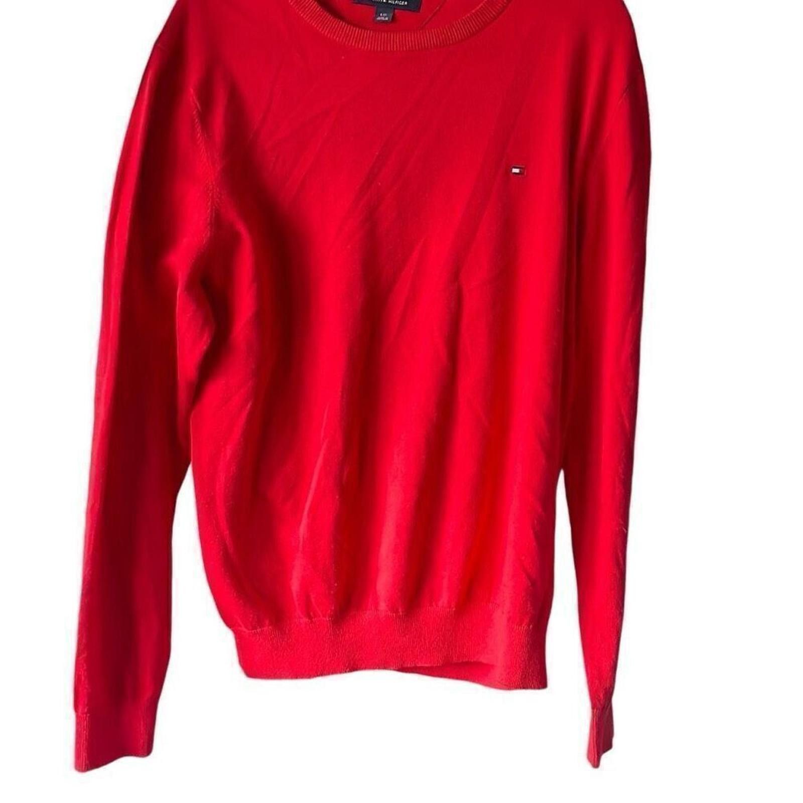 Tommy Hilfiger Tommy Hilfiger men's red cotton sweater large Size US L / EU 52-54 / 3 - 1 Thumbnail