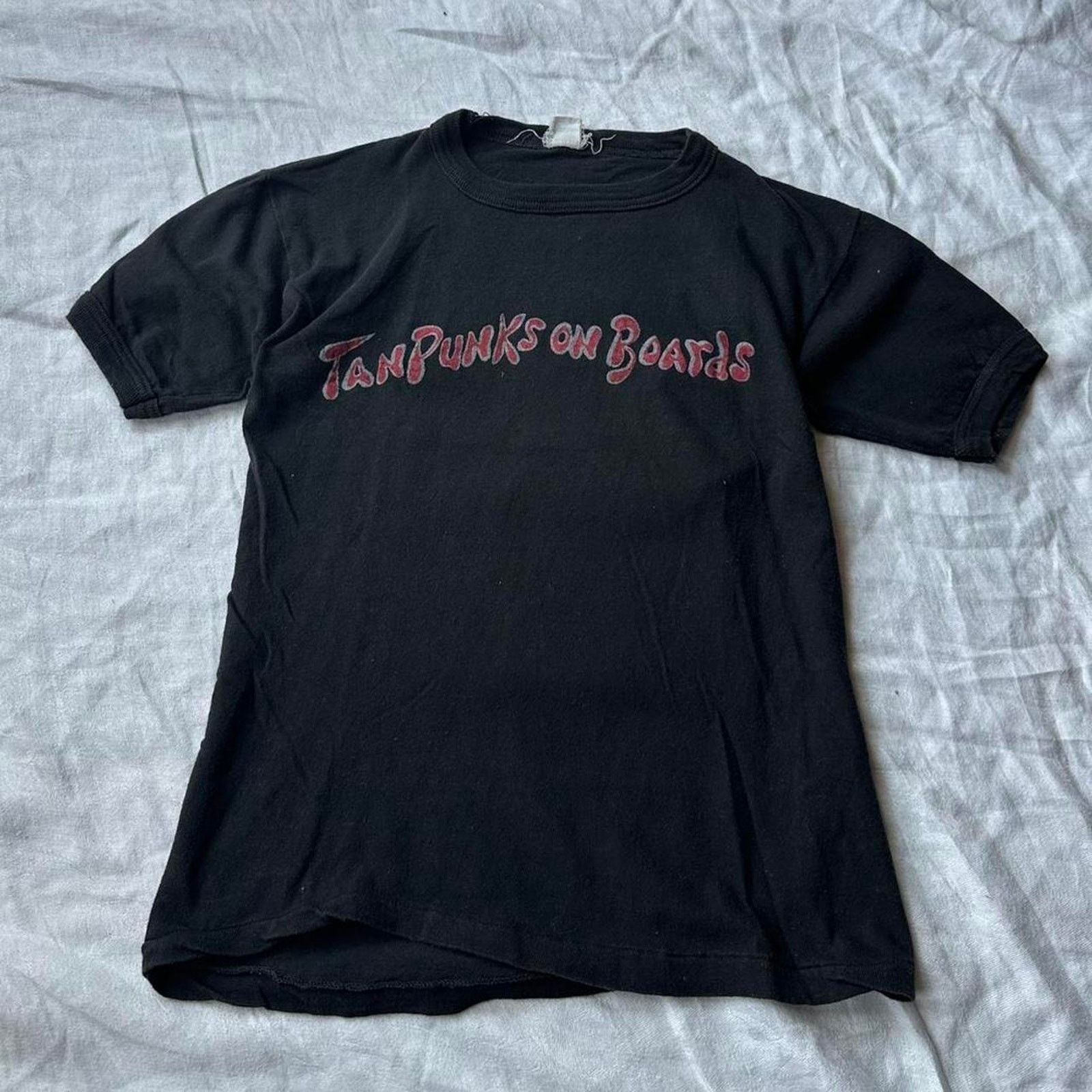 Band Tees × Vintage Rare Vintage 70s Tan Punks On Boards Corky Caroll Band Tee Size US S / EU 44-46 / 1 - 4 Thumbnail