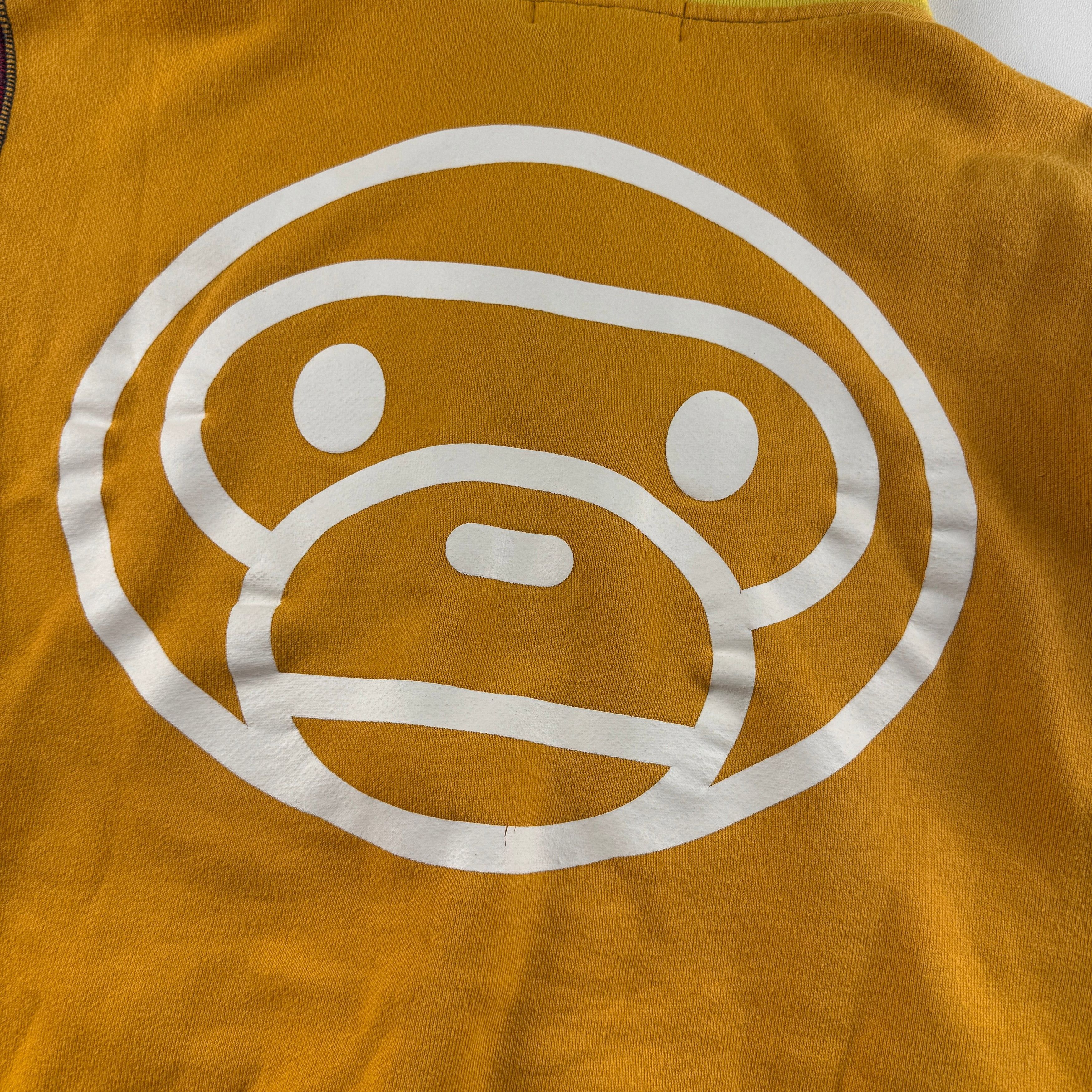 Bape BAPE Baby Milo “BM” Color Block Zip Hoodie (S) Size US S / EU 44-46 / 1 - 8 Thumbnail