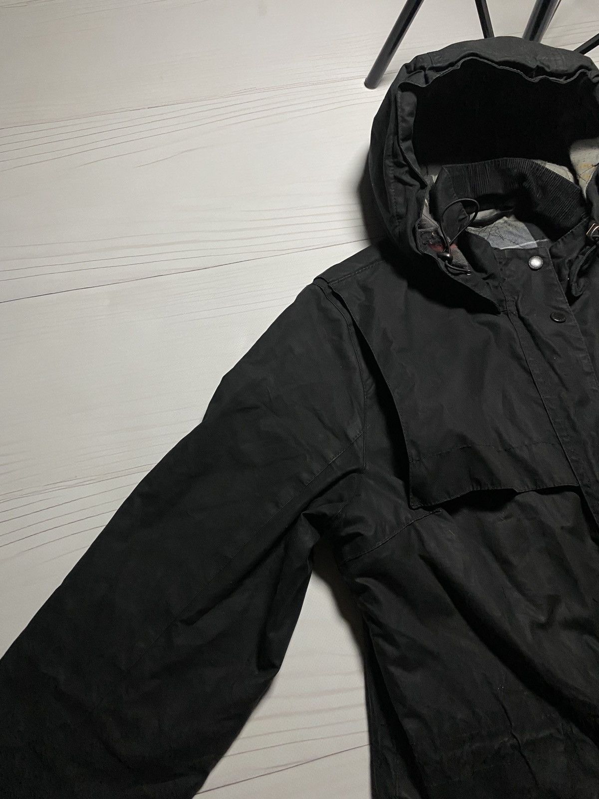 Barbour Vintage Barbour Cassley Waxed Jacket LWX1080BK71 Size XL / US 12-14 / IT 48-50 - 17 Thumbnail