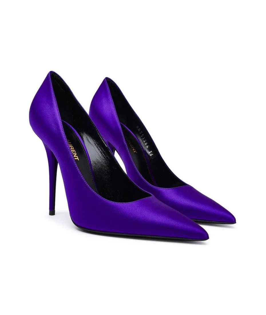Saint Laurent Paris o1y0126 Pumps in Purple Size US 6.5 / IT 36.5 - 3 Thumbnail