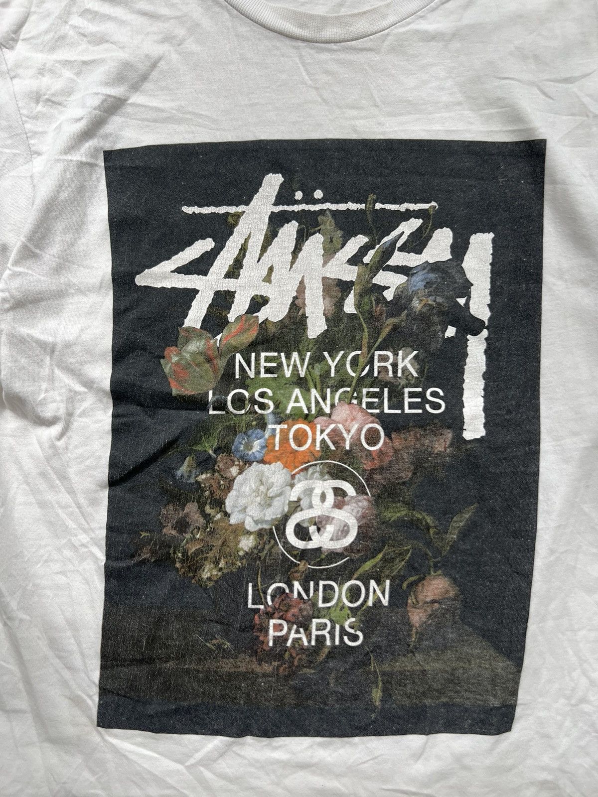 Stussy STUSSY FLORA INTERNATIONAL BIG LOGO Y2K TEE Size US S / EU 44-46 / 1 - 3 Thumbnail