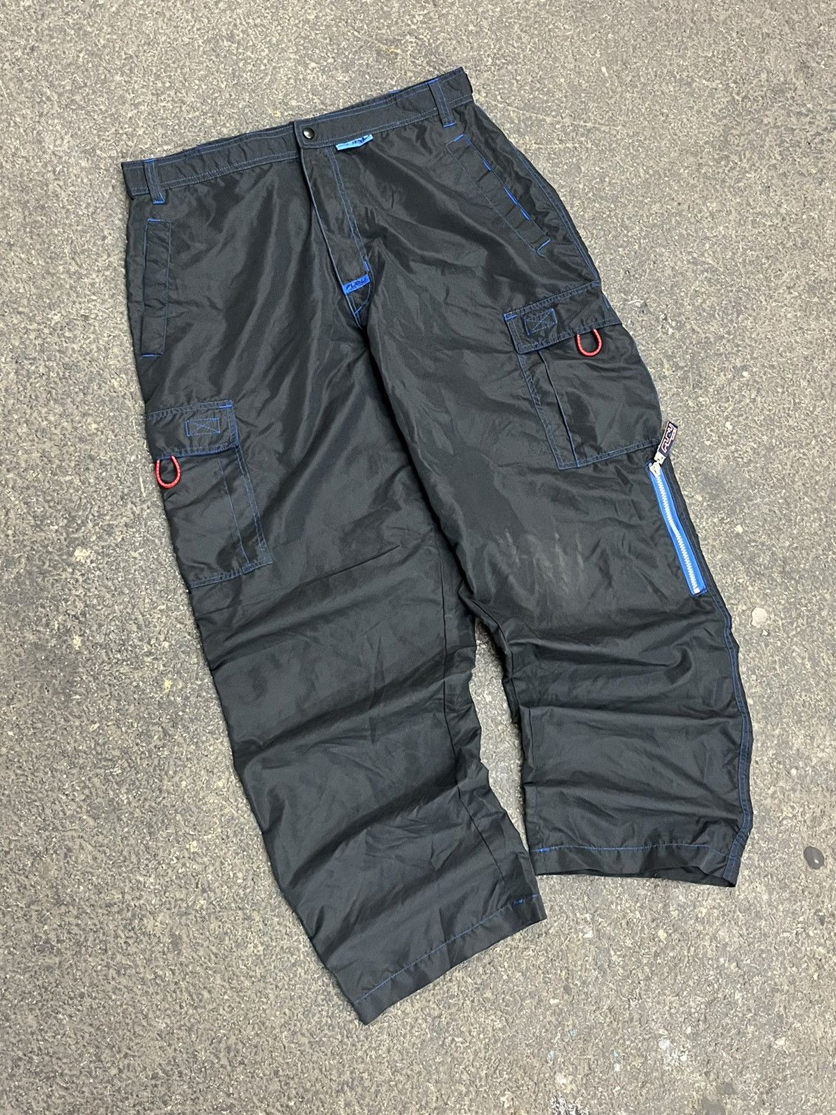 FUBU Gradation nylon baggy pants