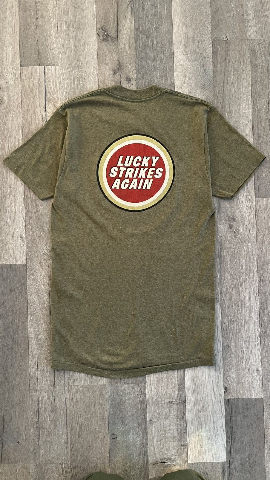 Other 80s Lucky Strike “Lucky Strikes Again” Cigarettes Tee Size US S / EU 44-46 / 1 - 2 Thumbnail