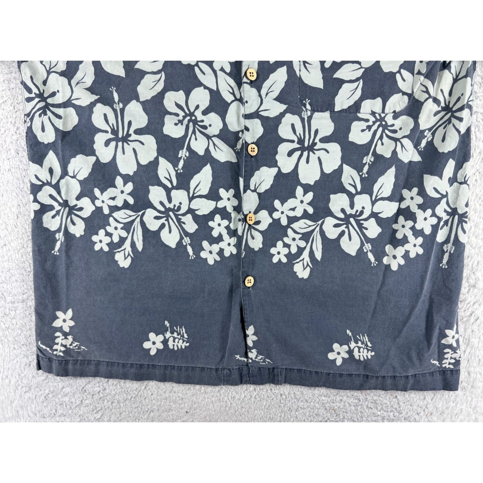 Etro Metro One Hawaiian Shirt Adult Large Blue Floral Button-Up Cotton Short Sleeve Aloha Resort Mens Size US L / EU 52-54 / 3 - 5 Thumbnail